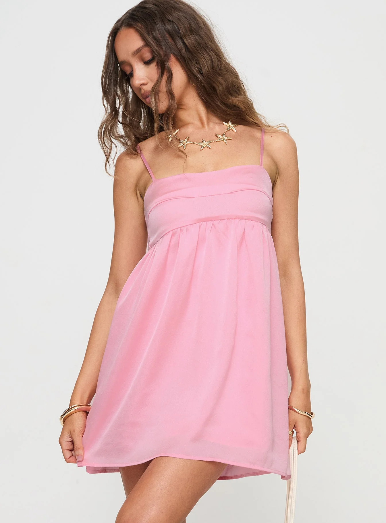 Ortega Mini Dress Pink - Image 2