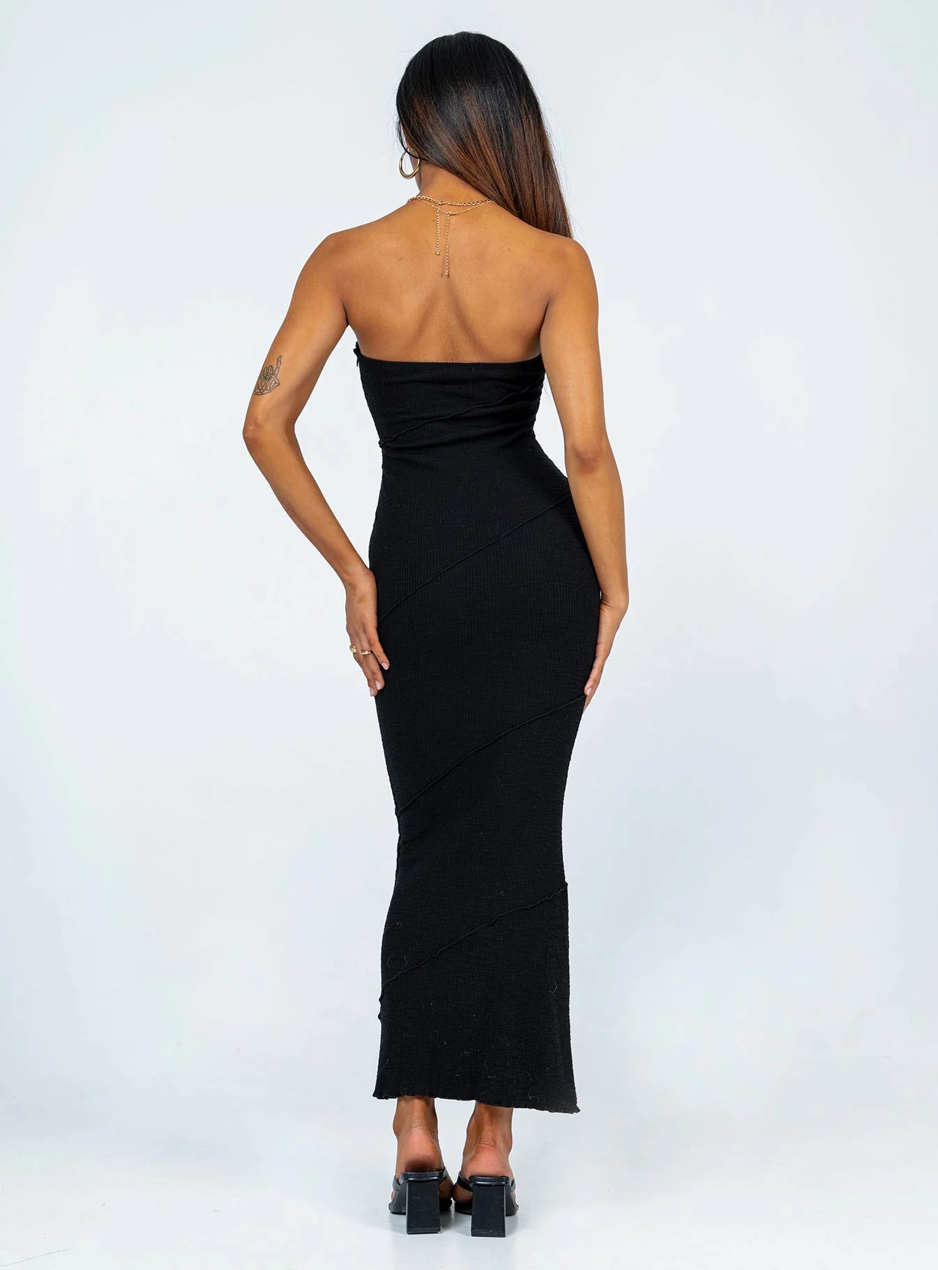 Oscar Midi Dress Black - Image 5