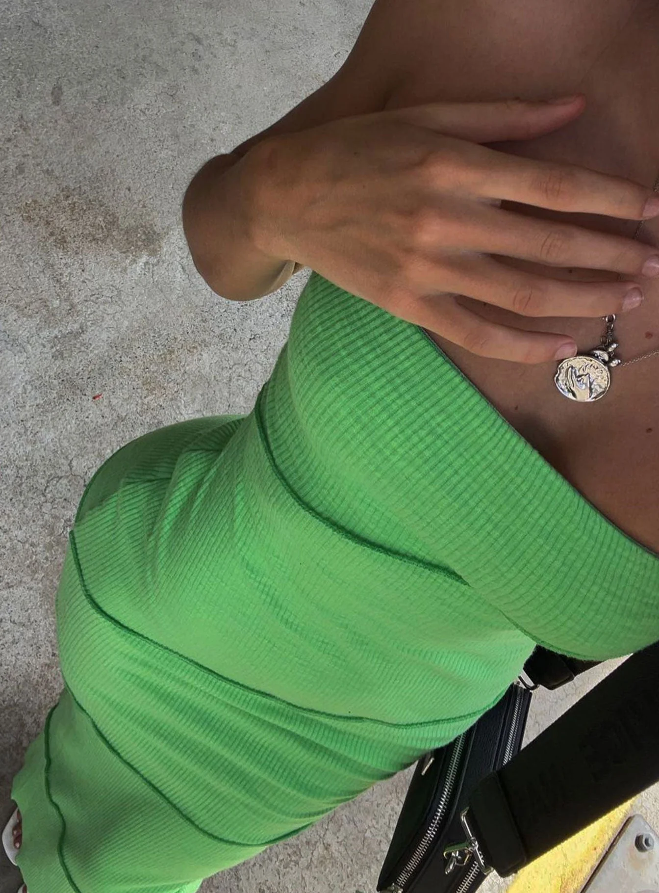 Oscar Midi Dress Green - Image 6