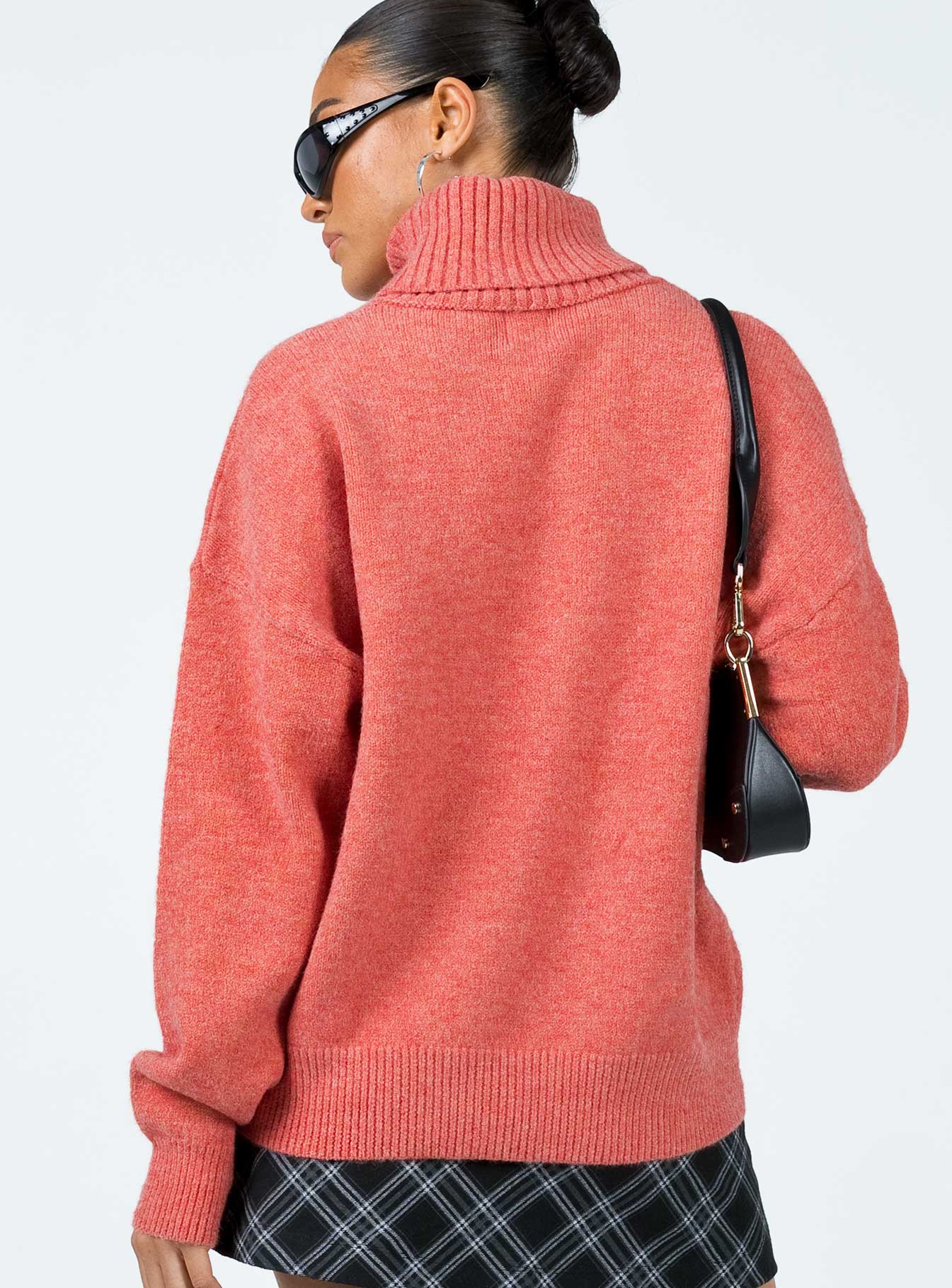 Oswin Turtleneck Sweater Orange - Image 4