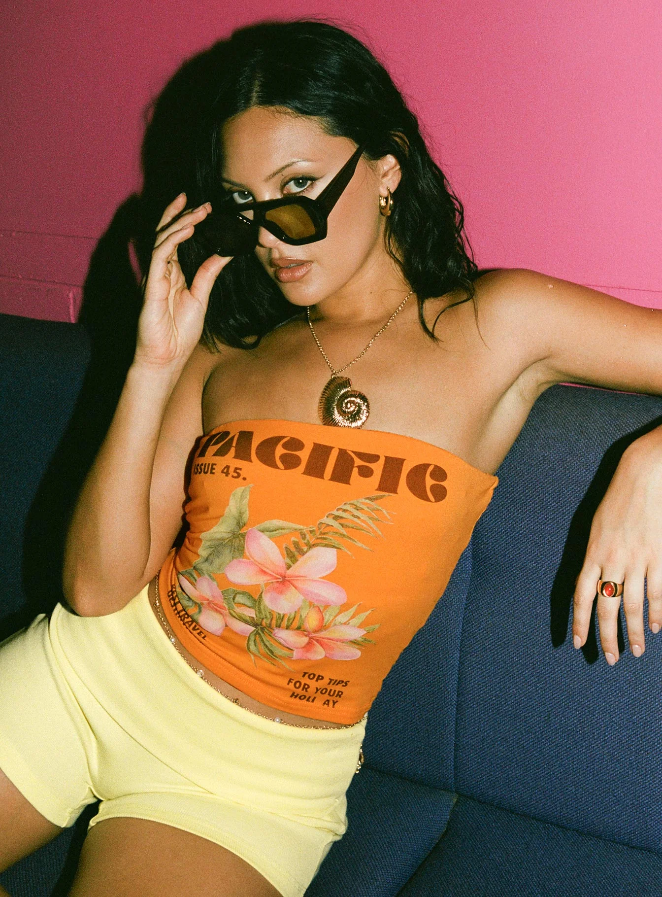 Pacific Issue Top Orange - Image 9