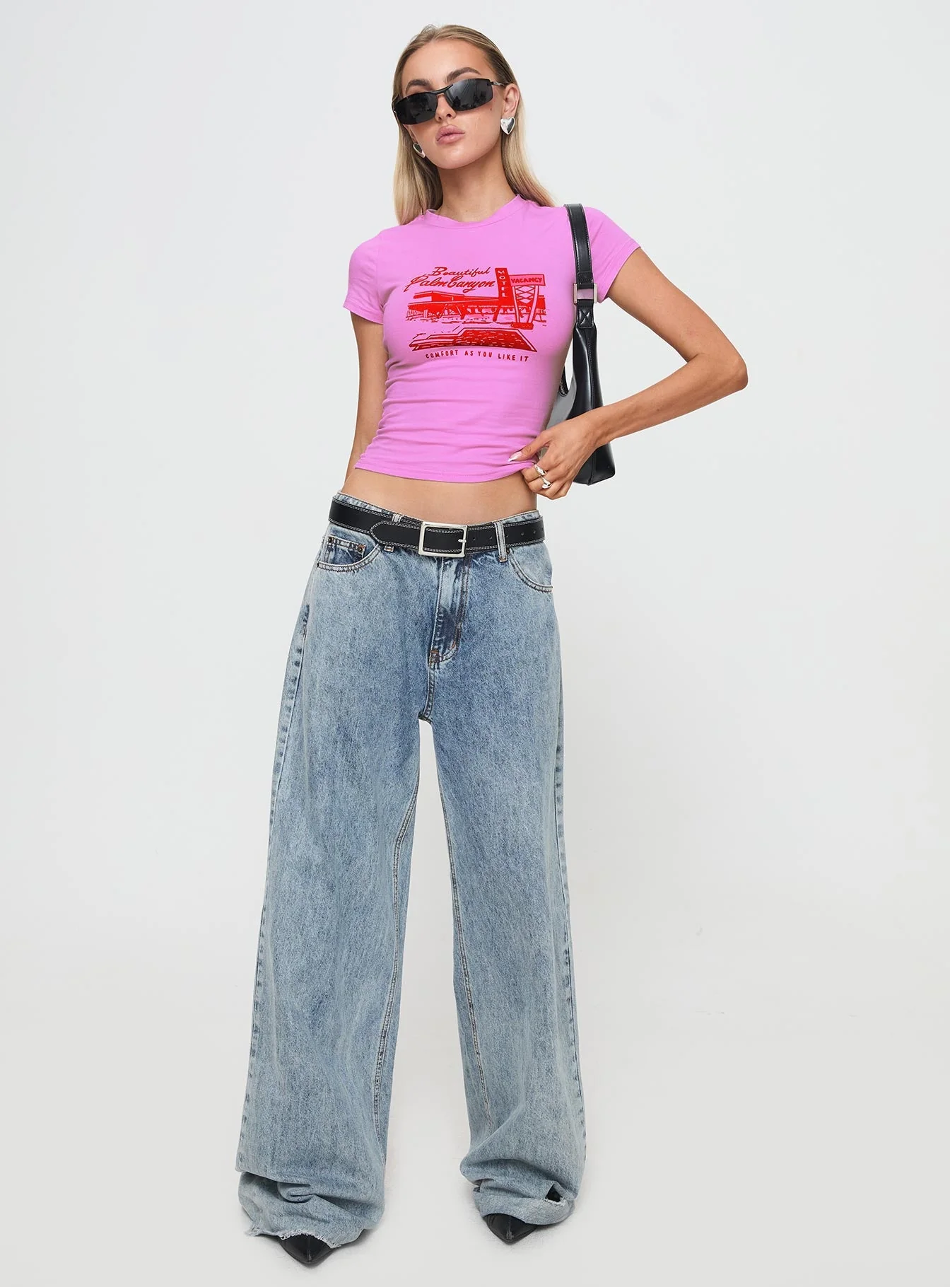 Palm Canyon Tee Pink - Image 3