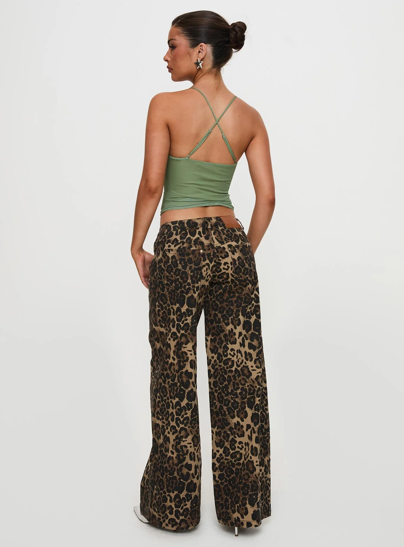 Pantar Low Rise Pants Leopard - Image 8