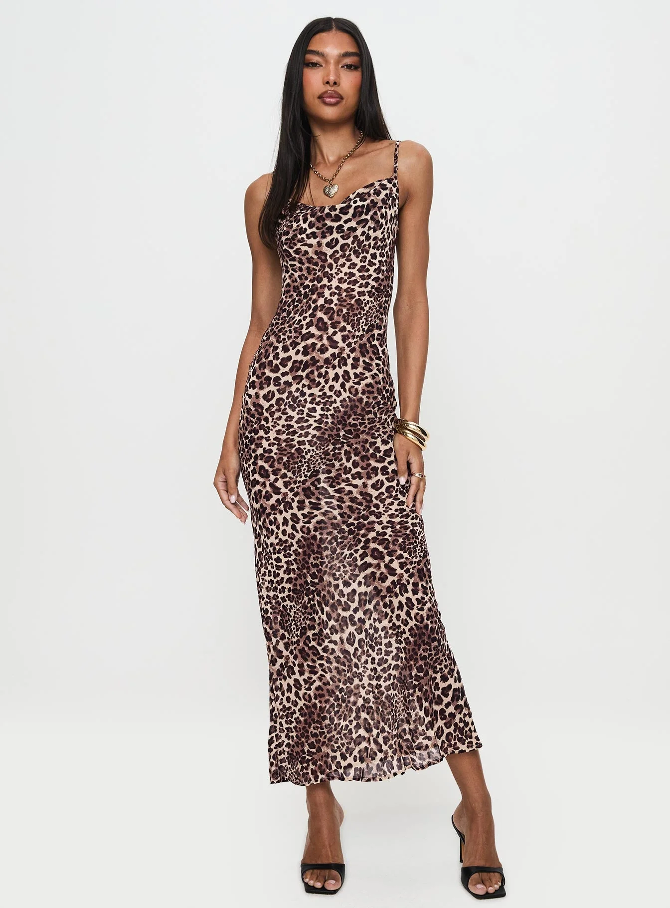 Paolina Maxi Dress Leopard - Image 2