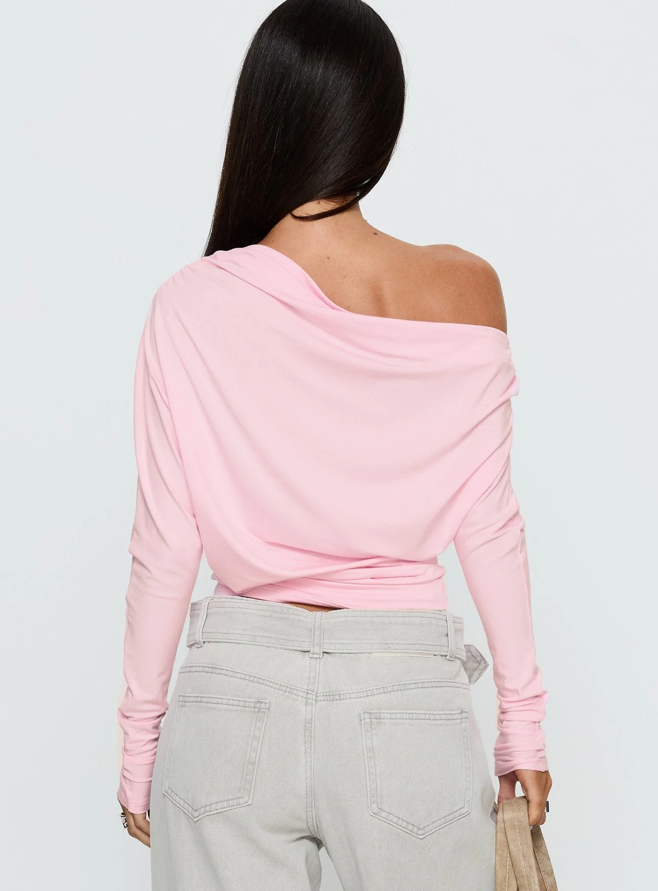 Party Hour Off Shoulder Top Pink - Image 5