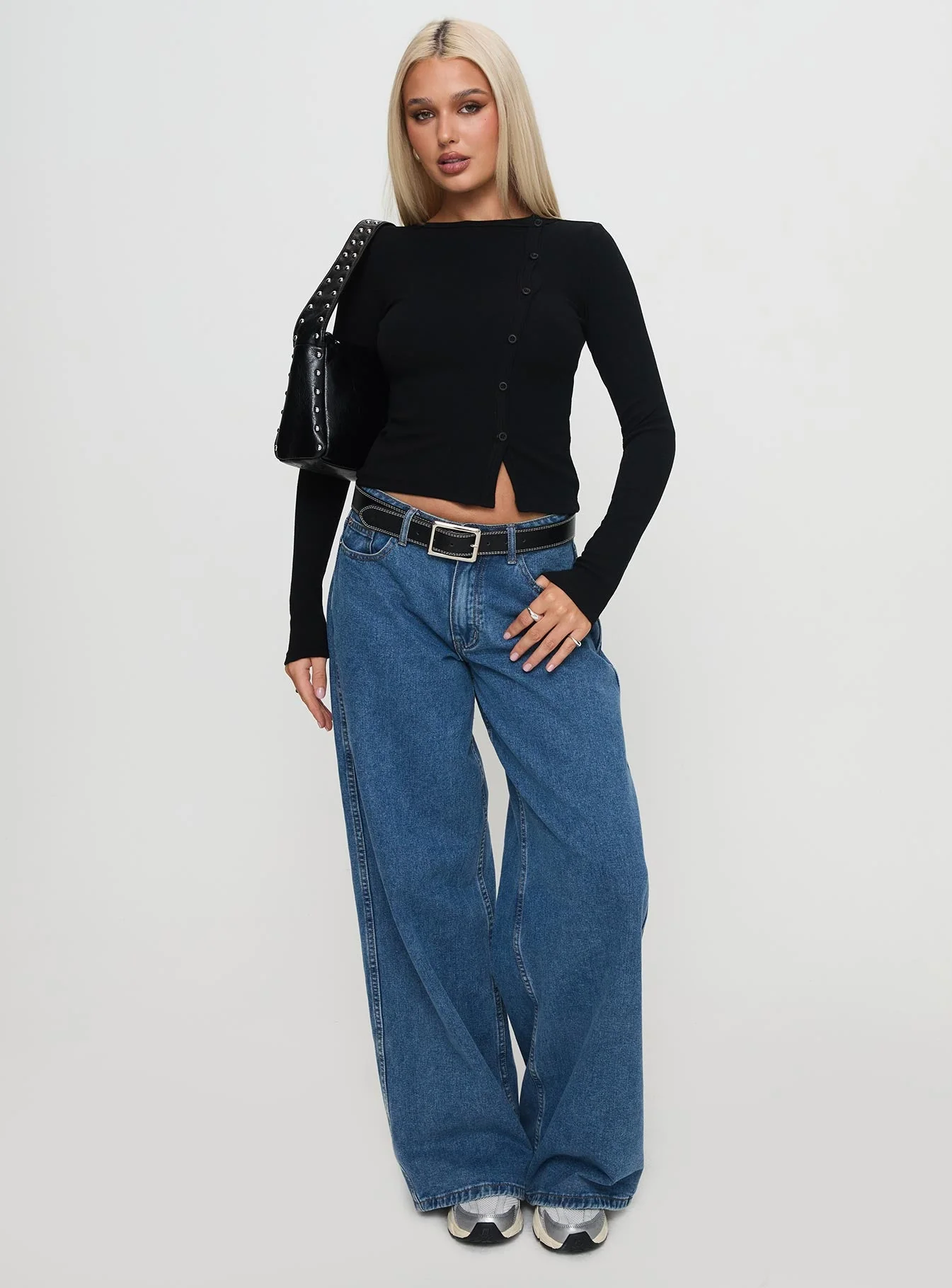 Passoni Long Sleeve Top Black - Image 3