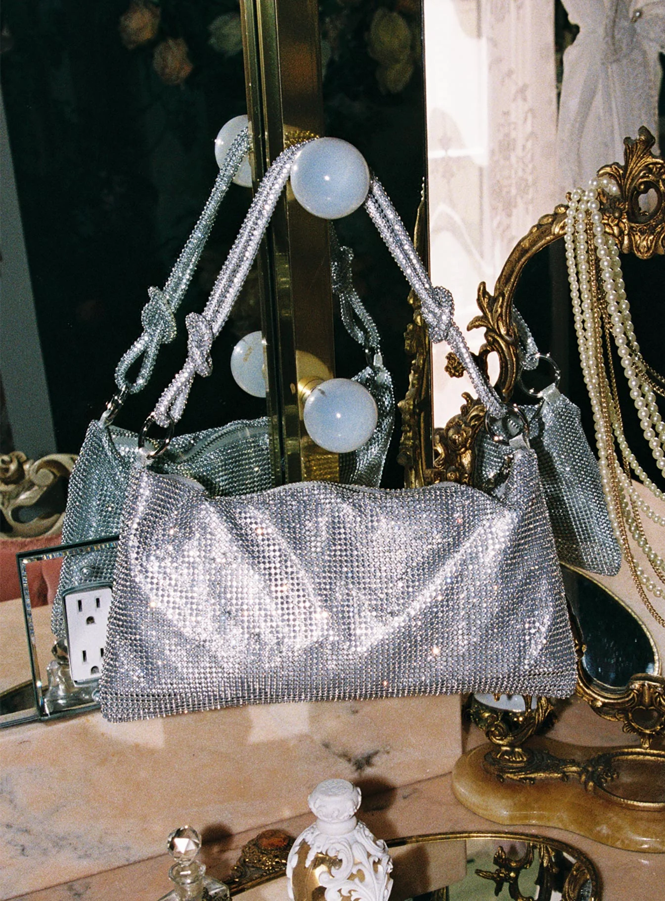 Penelopy Shimmer Bag Silver - Image 6