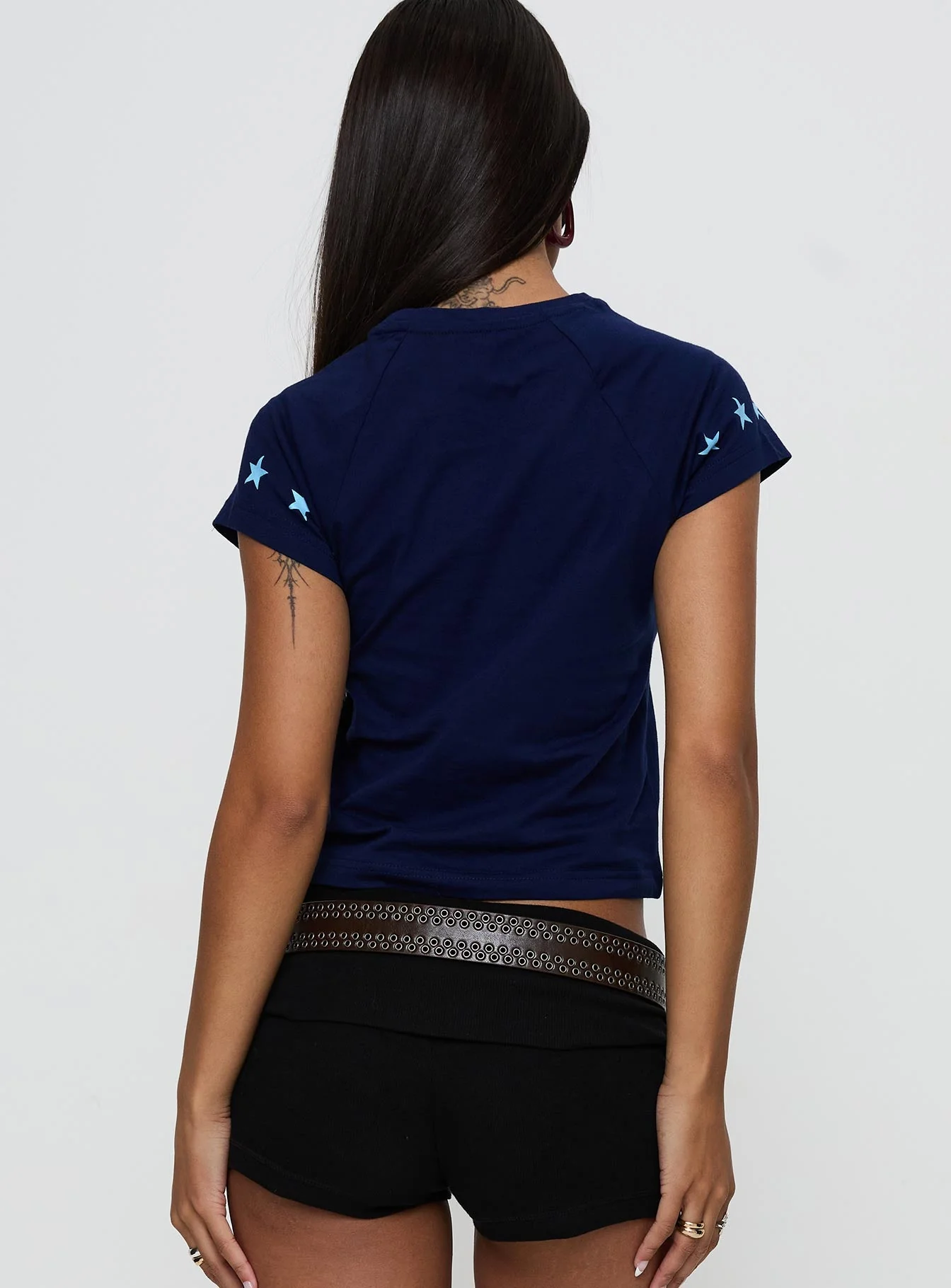 Perfect 10 Graphic Top Blue - Image 5