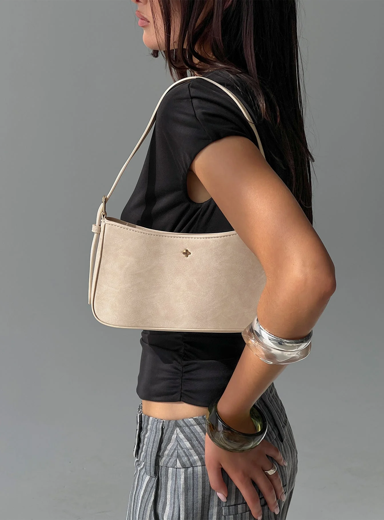 Peta & Jain Lilu Bag Cream Suede