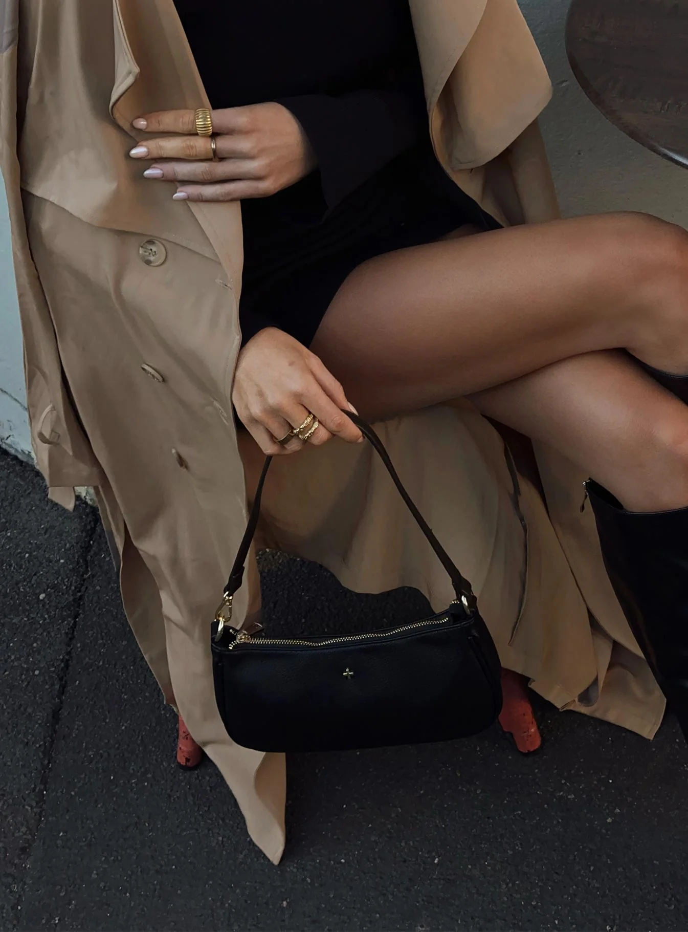 Peta & Jain Piper Bag Black Pebble - Image 7