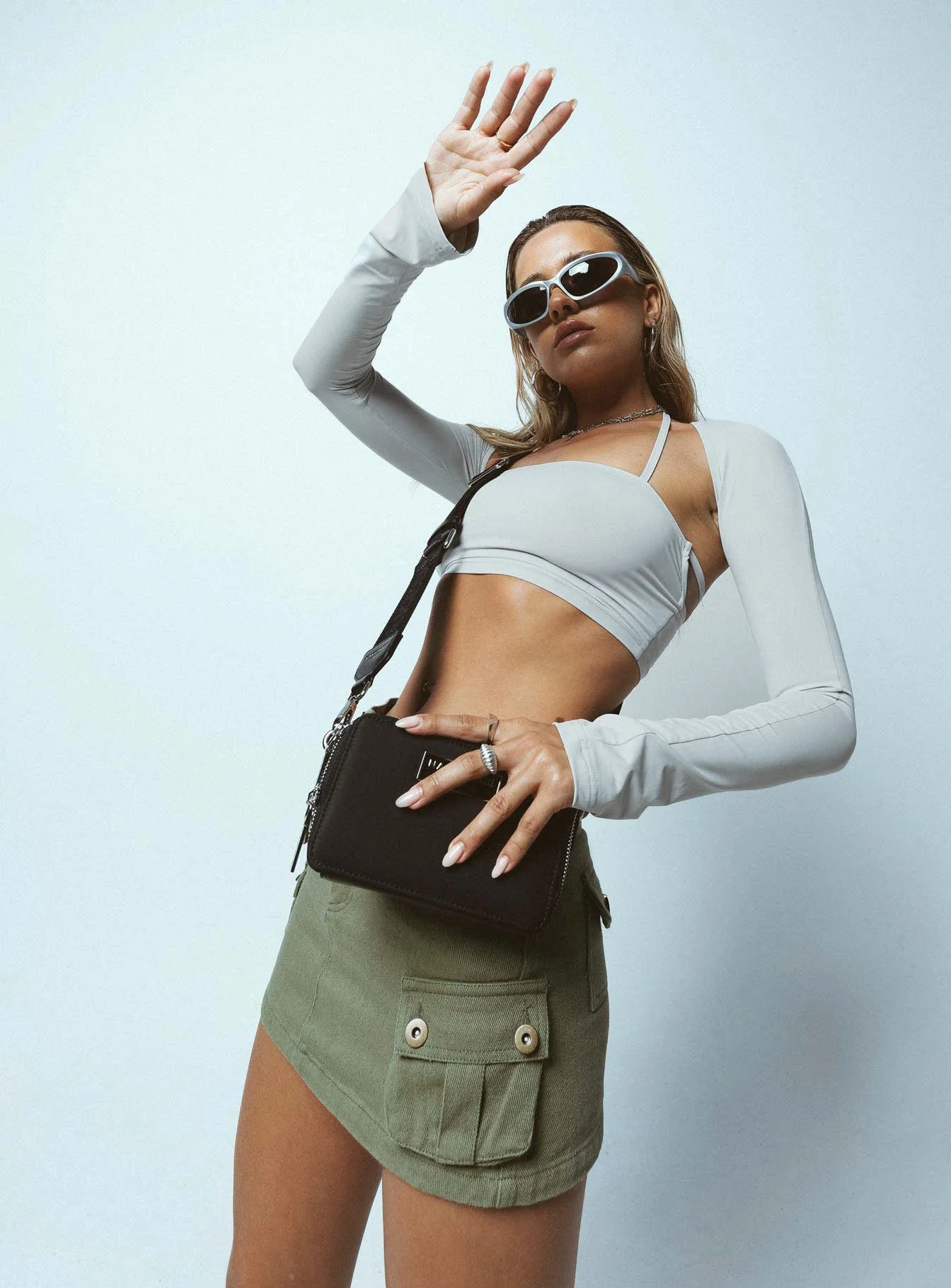 Peterson Cargo Mini Skirt Khaki - Image 13