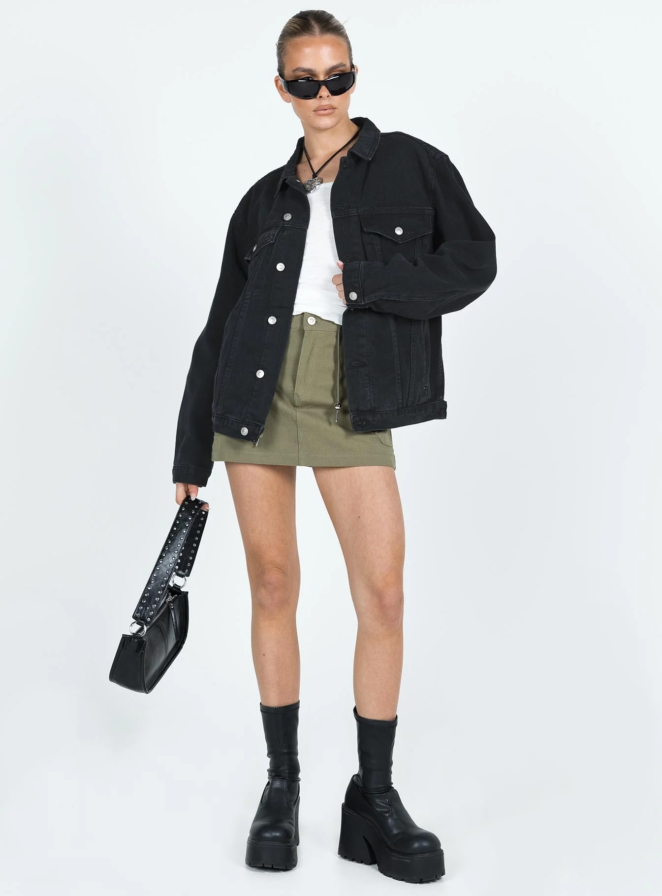 Phoenix Denim Jacket Black - Image 3