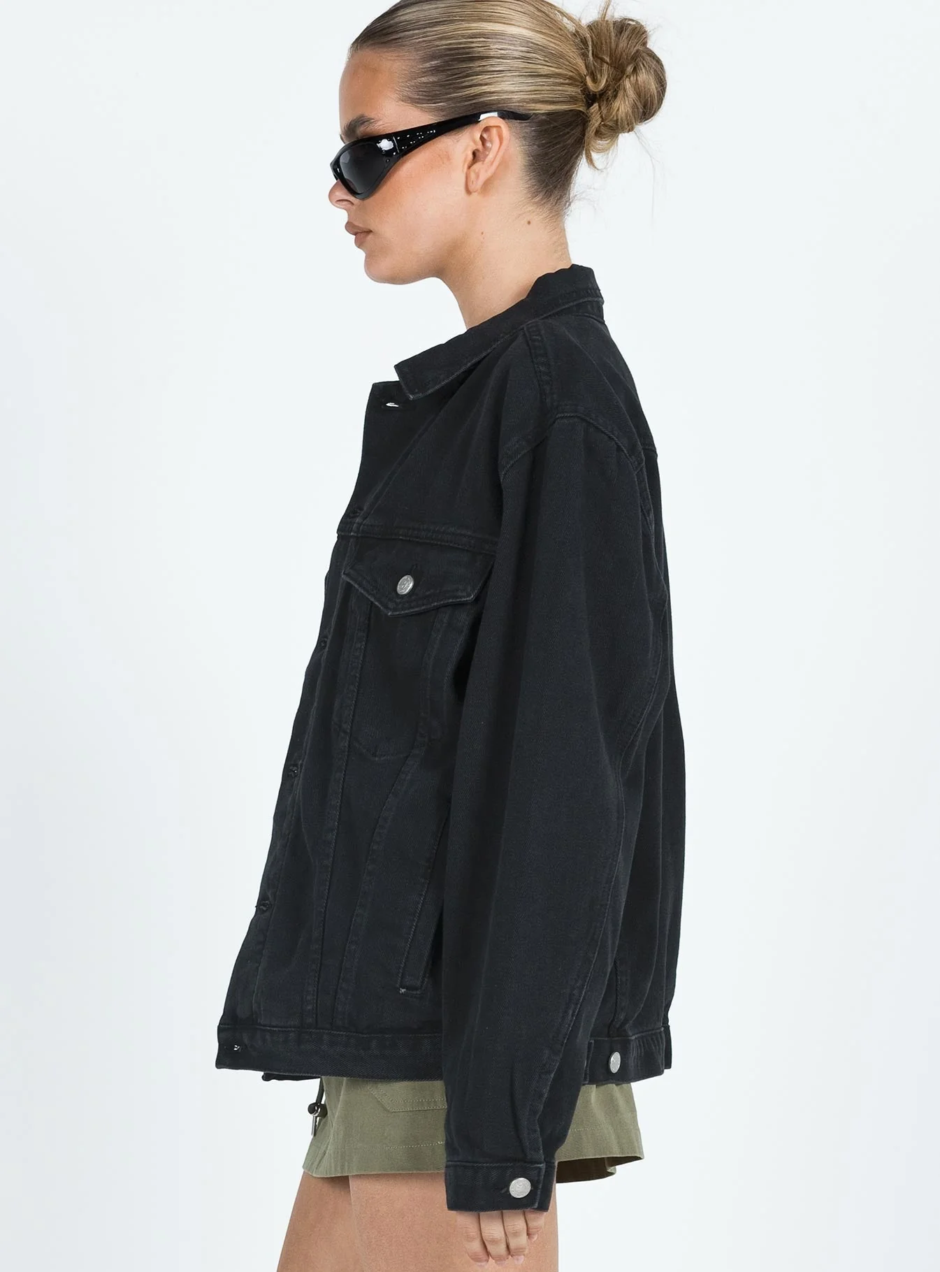 Phoenix Denim Jacket Black - Image 4