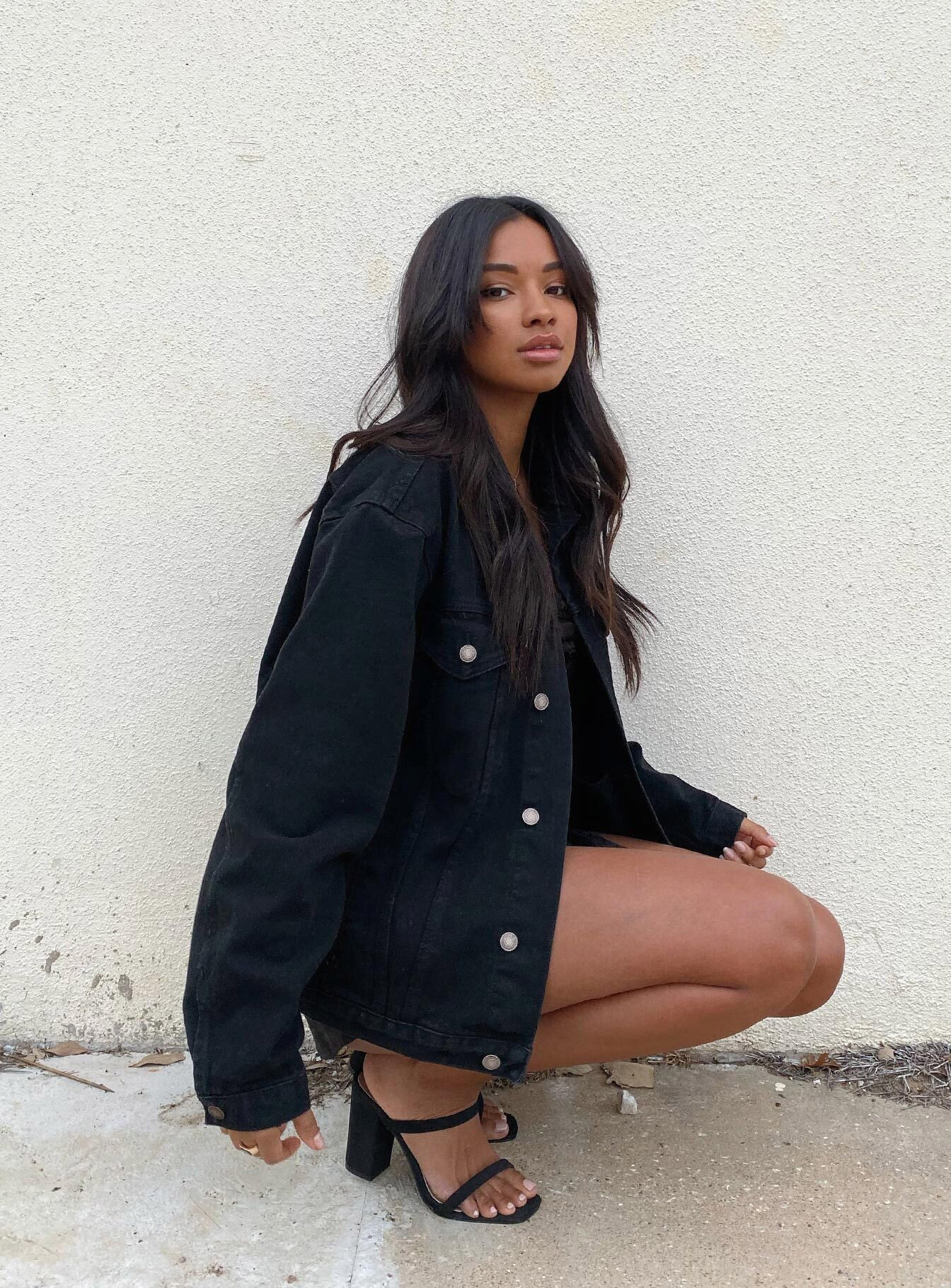 Phoenix Denim Jacket Black - Image 8