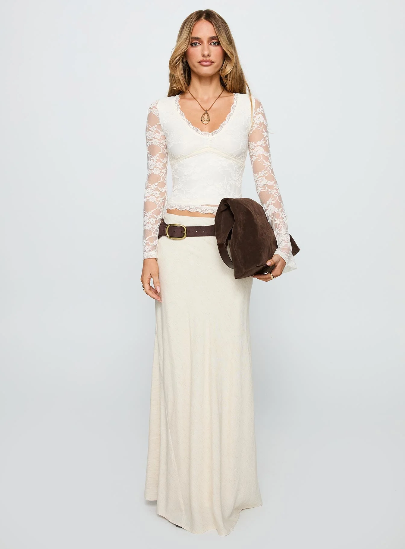 Pitter Long Sleeve Top Cream - Image 6