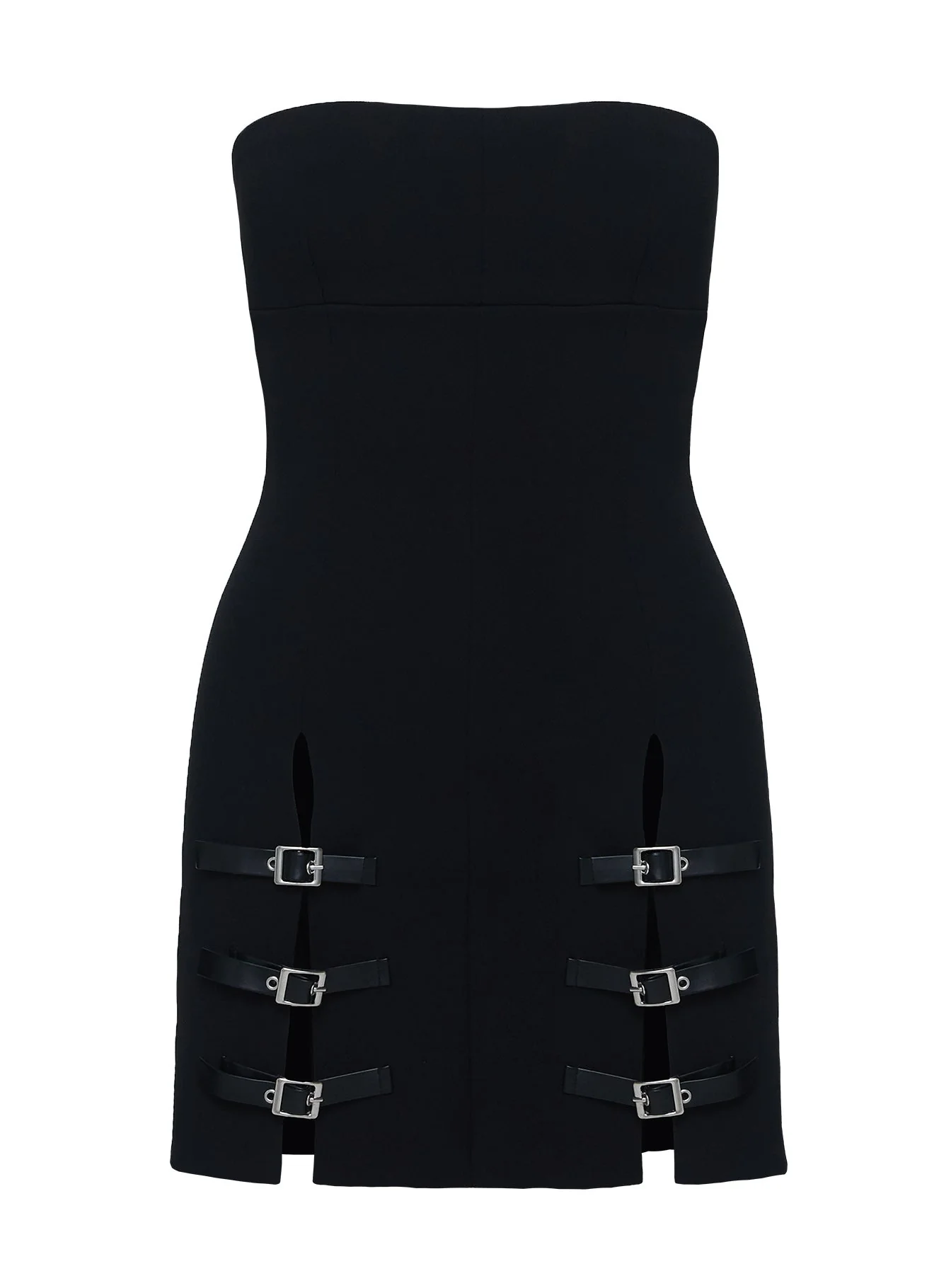 Pleasance Strapless Mini Dress Black - Image 5