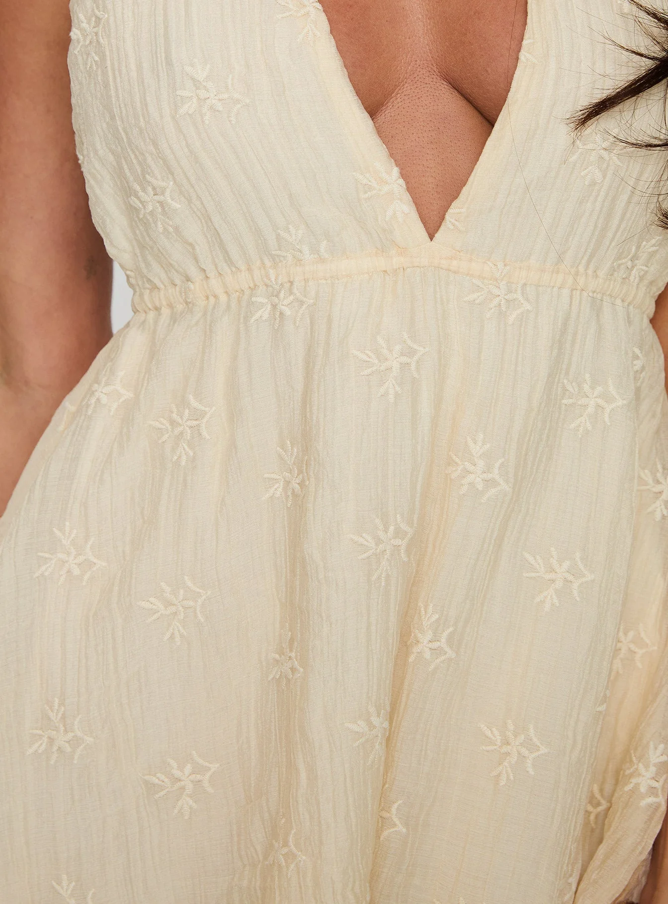 Plus One Mini Dress Beige - Image 5