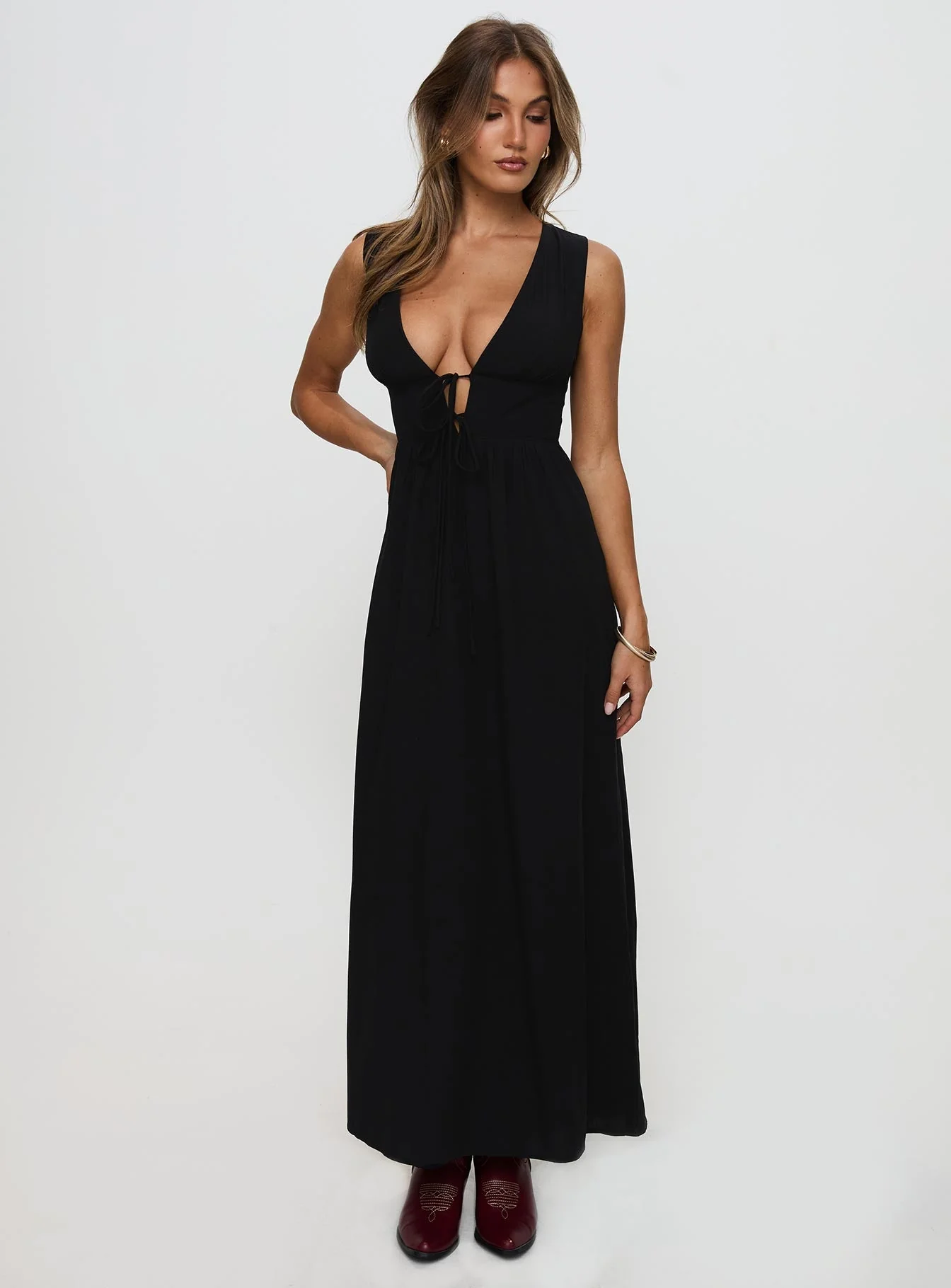 Pokey Maxi Dress Black - Image 2