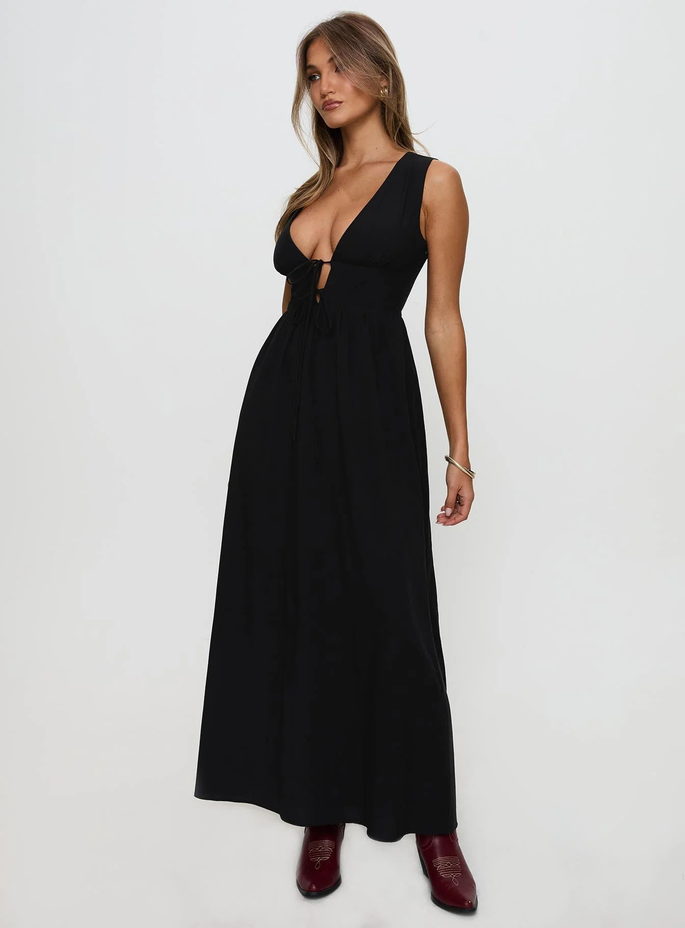Pokey Maxi Dress Black - Image 3