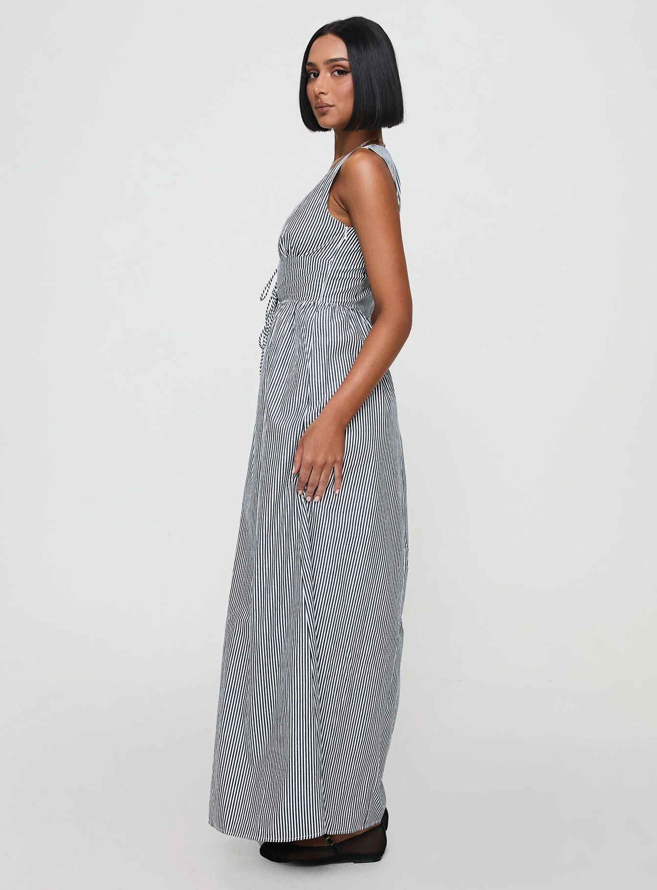 Pokey Maxi Dress Black / White Stripe - Image 4
