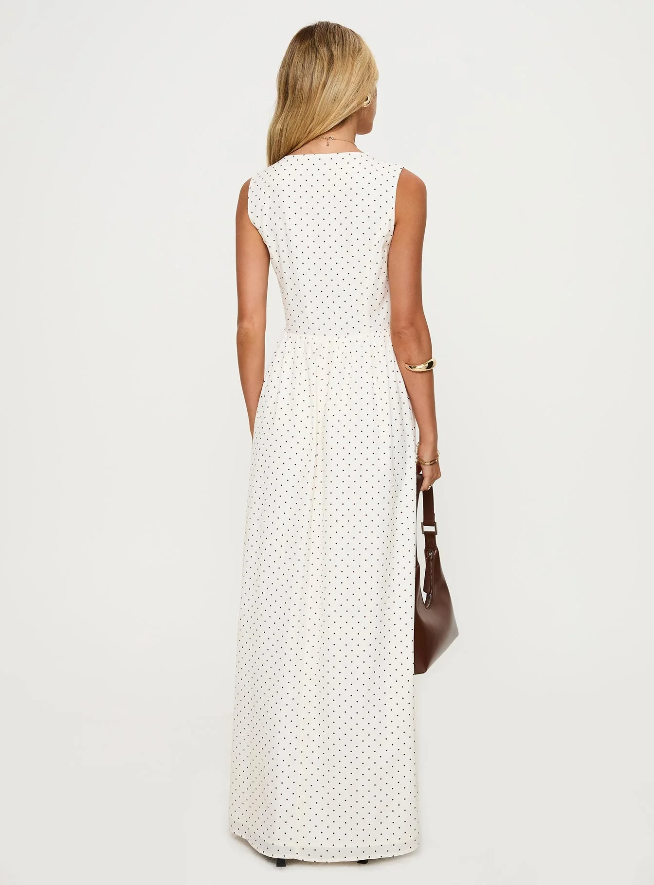Pokey Maxi Dress Cream / Polka Dot - Image 5
