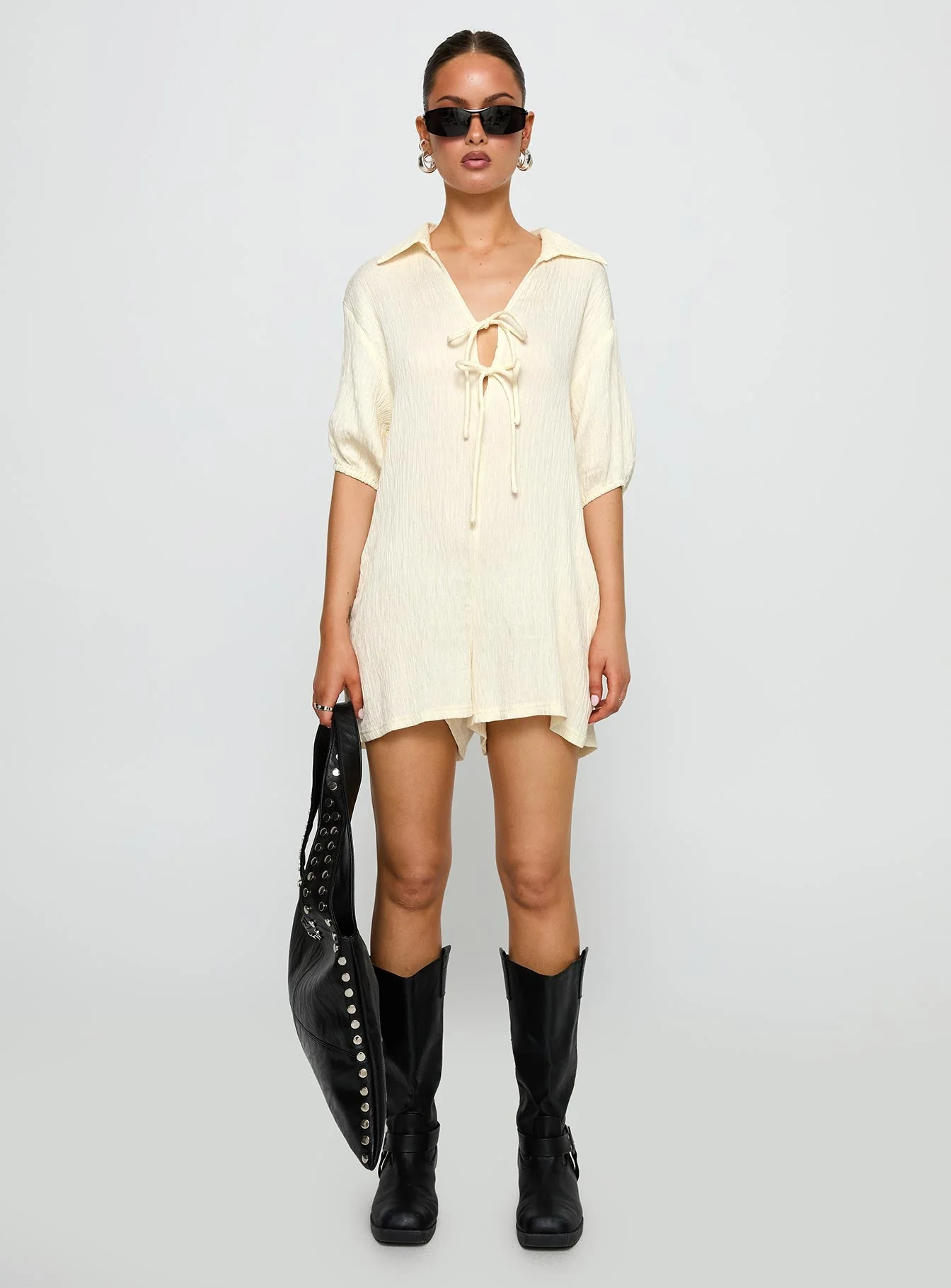 Power Move Romper Beige - Image 7