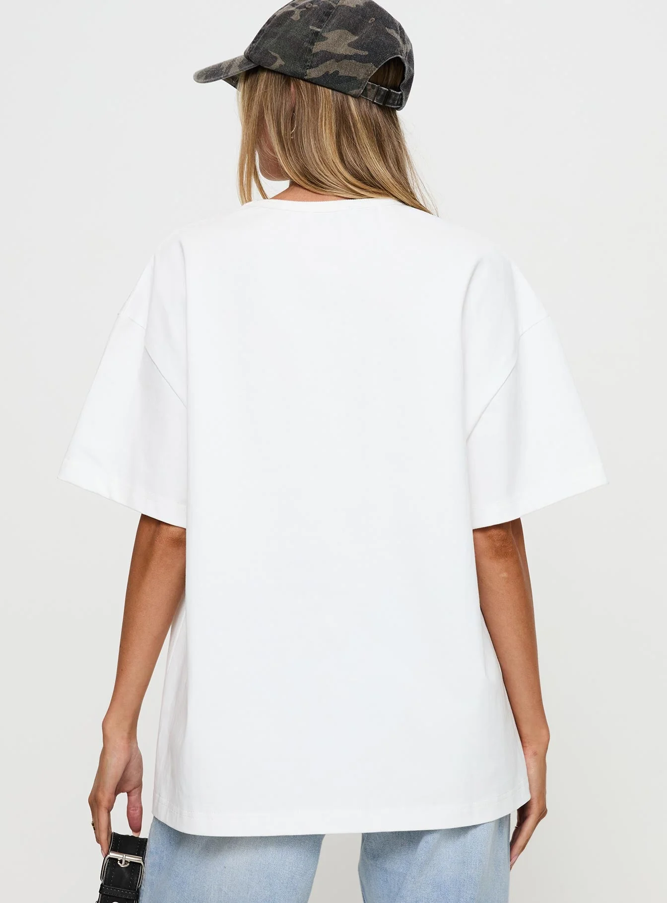 Power Play Active Oversized Tee White - Image 5
