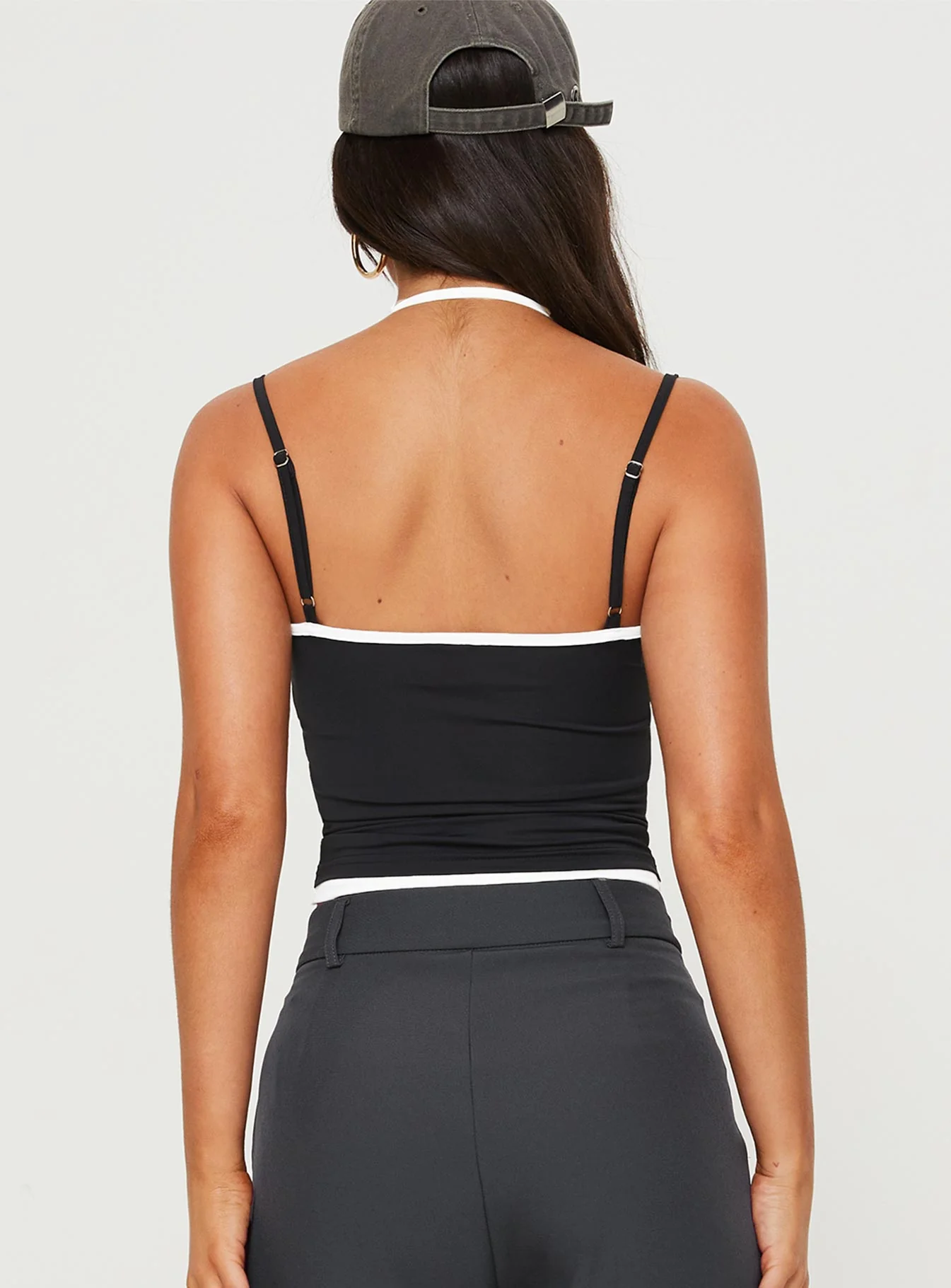 Premier Layered Tank Top Black - Image 5