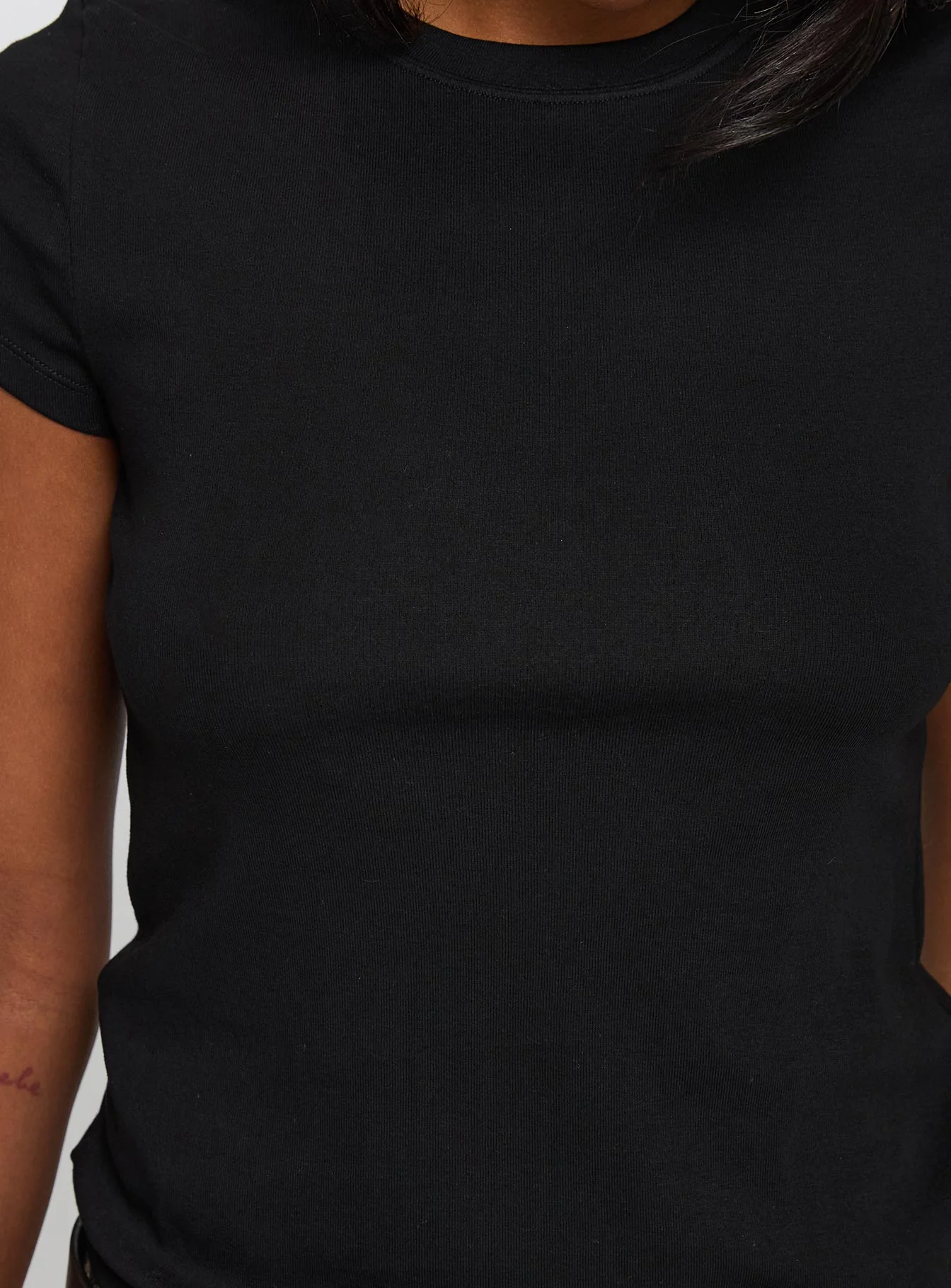 Prestige Longline Baby Tee Black - Image 6