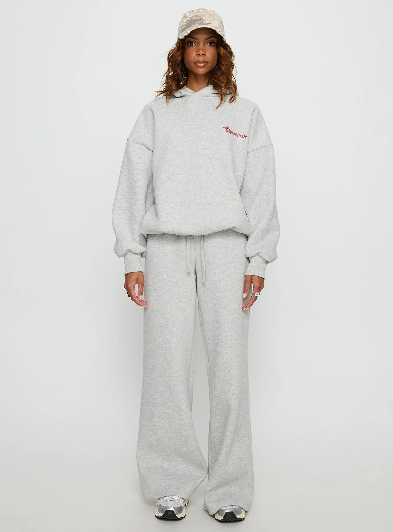 Princess Polly Stargirl Hoodie Grey Marle - Image 7