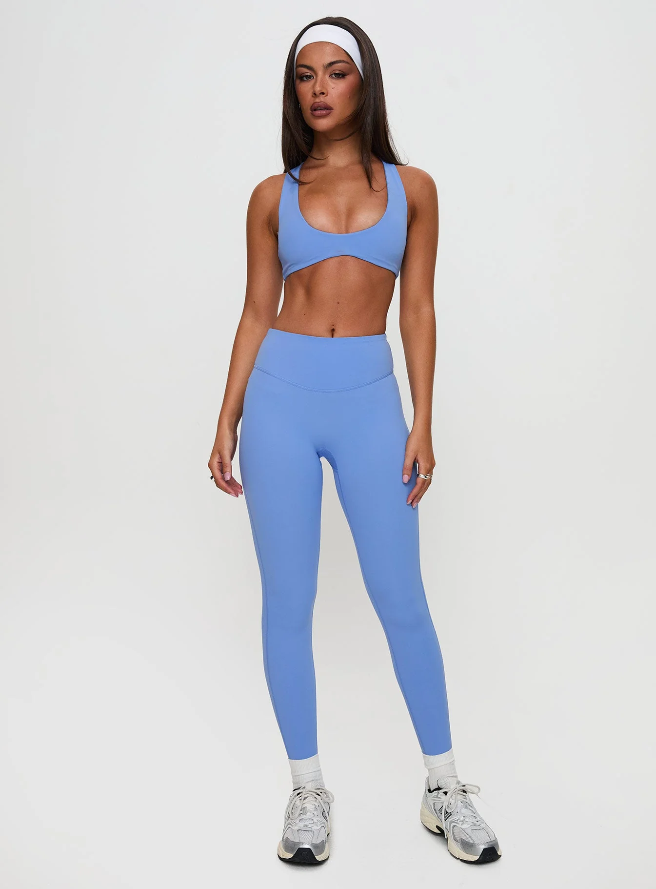 Pulse Full Length Active Tights Blue - Image 3