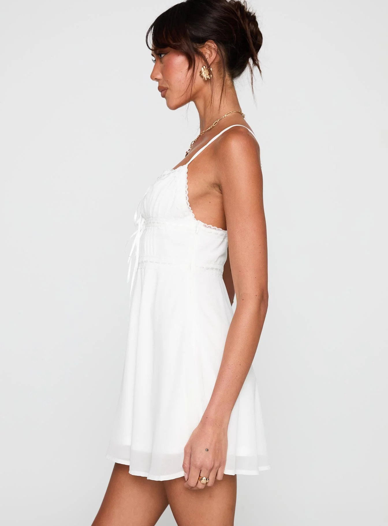 Pure Joy Mini Dress White - Image 4