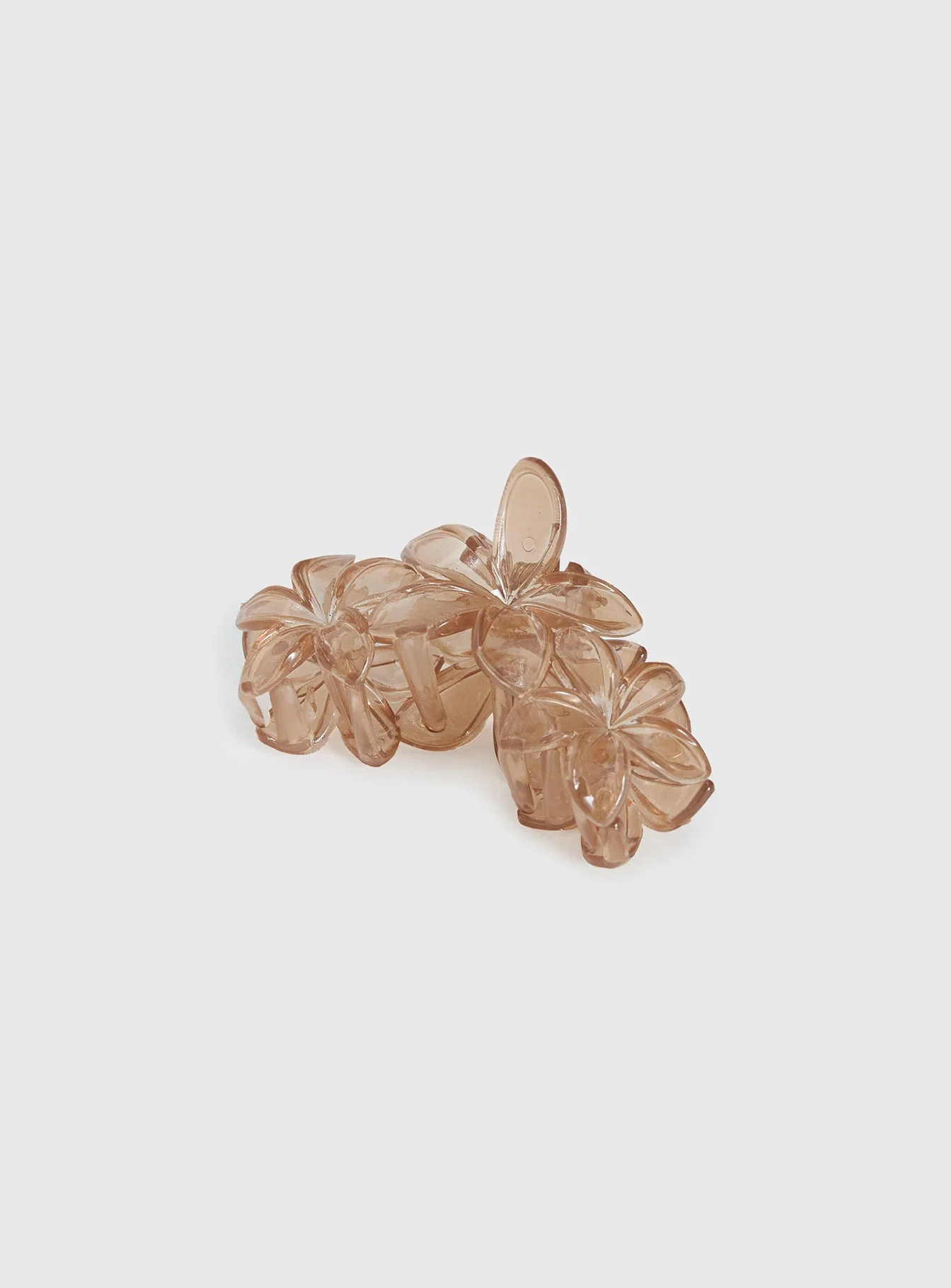 Radiant Beam Floral Hair Clip Brown - Image 3