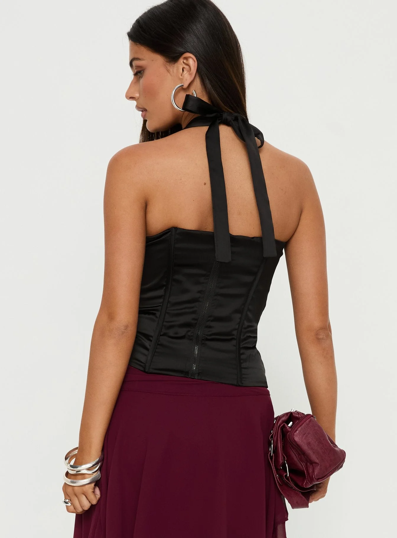 Raeshelle Halter Corset Top Black - Image 5