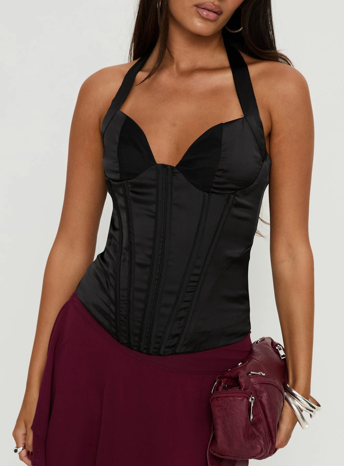 Raeshelle Halter Corset Top Black - Image 6