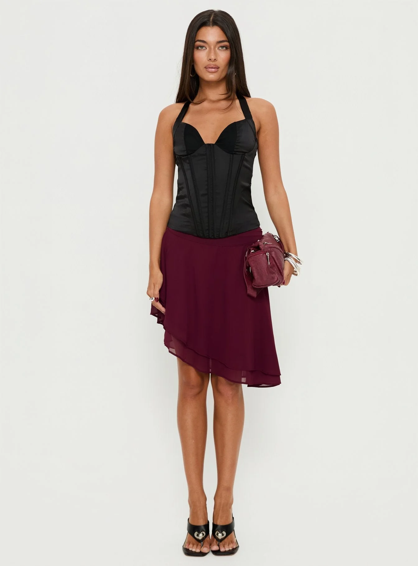 Raeshelle Halter Corset Top Black - Image 7