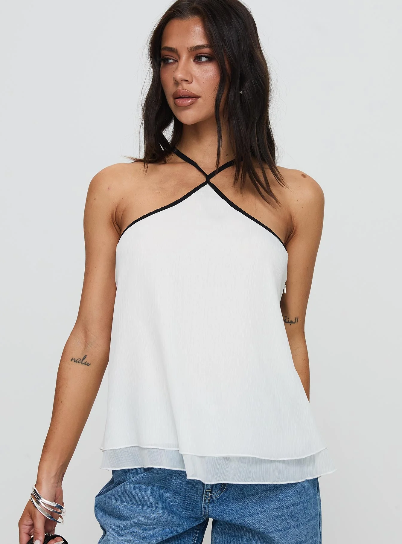 Rafaella Halter Top Cream - Image 2