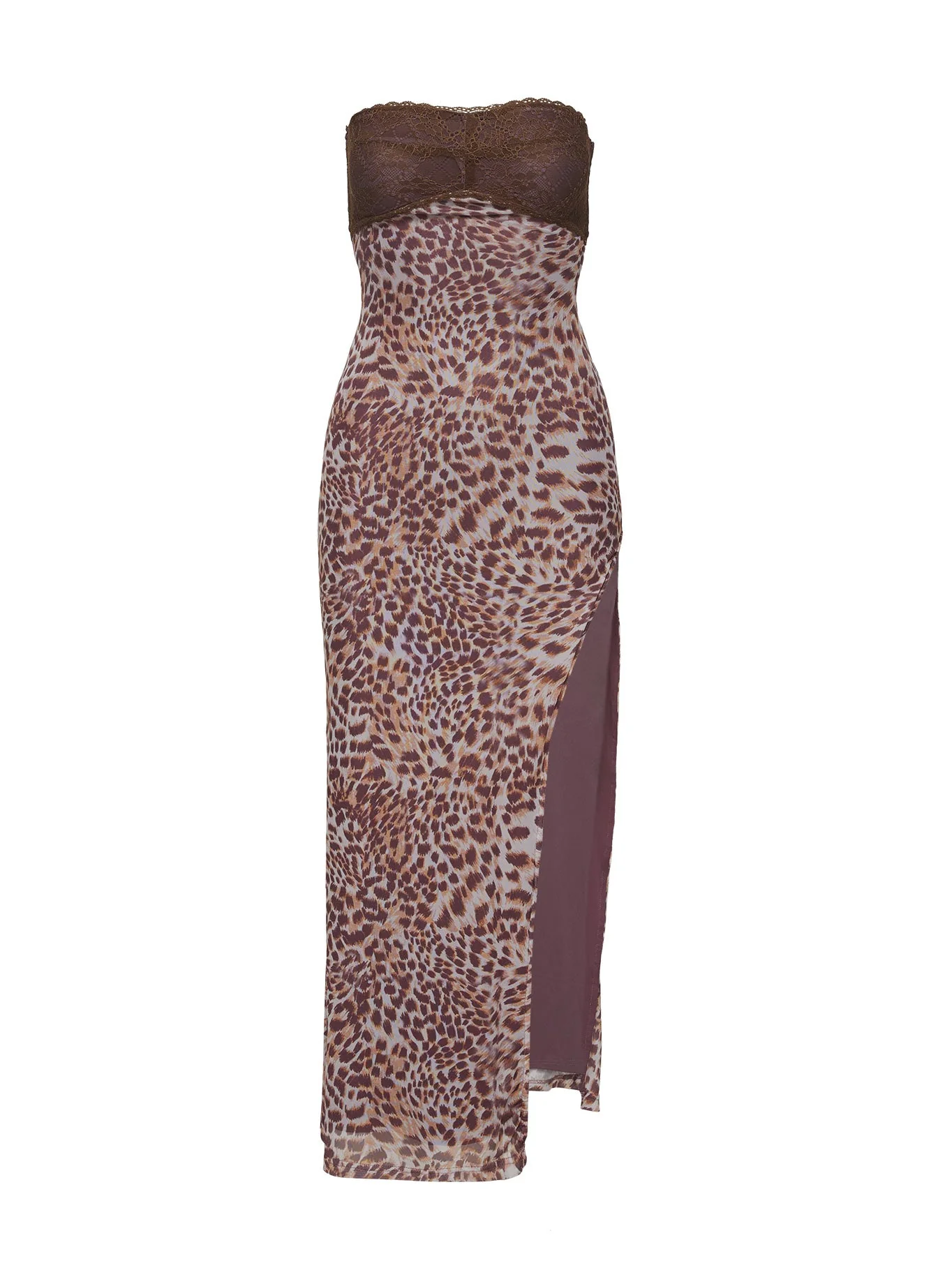 Raidein Strapless Maxi Dress Leopard - Image 11