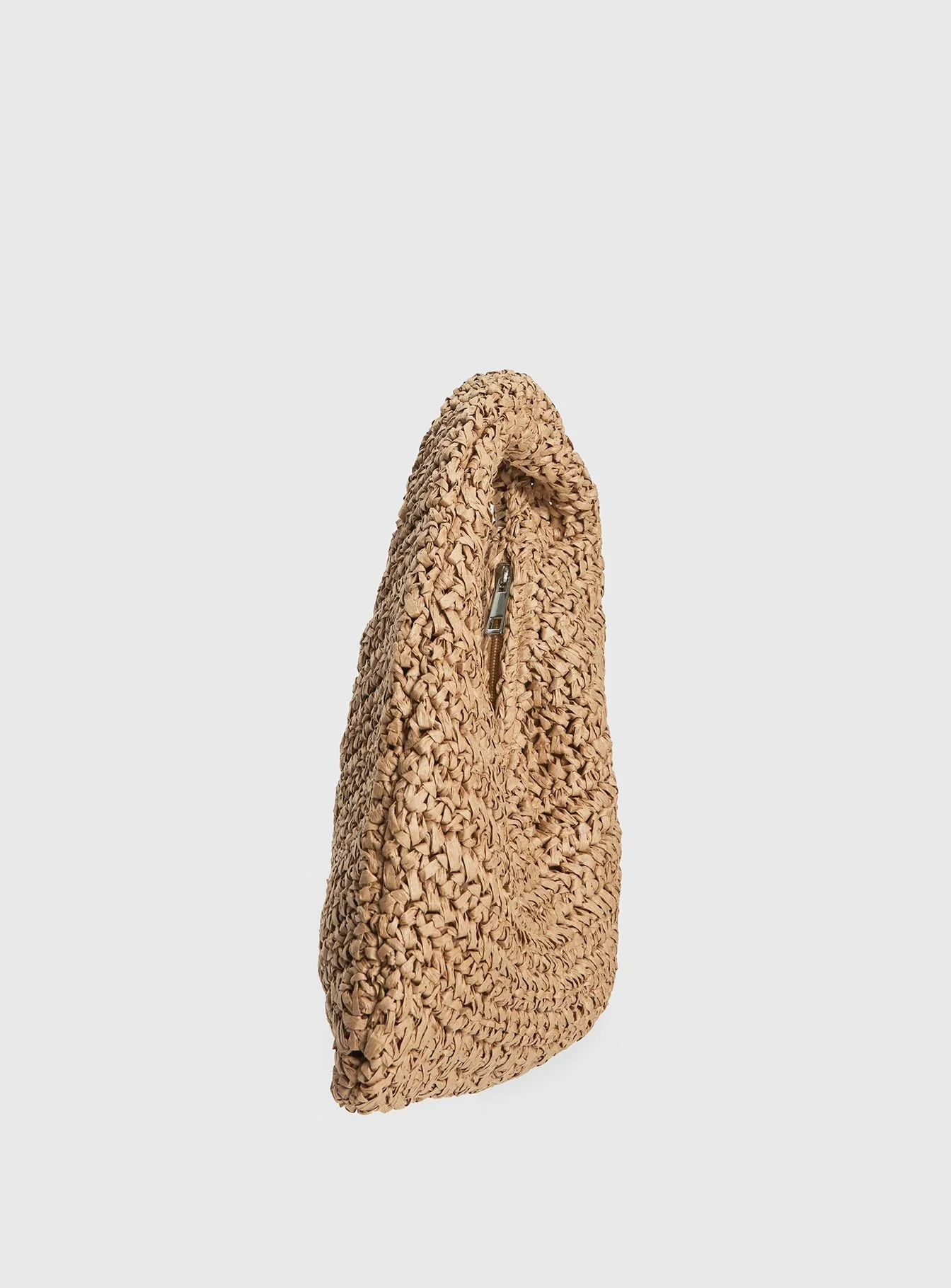 Ramina Straw Shoulder Bag Tan - Image 3