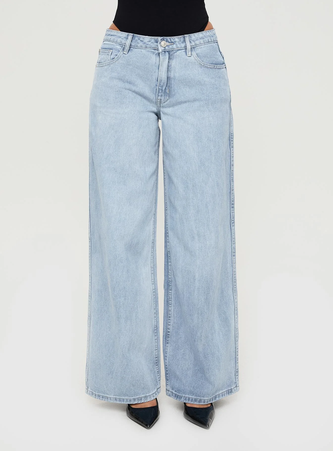 Ramos Low Rise Denim Jeans Light Wash - Image 2