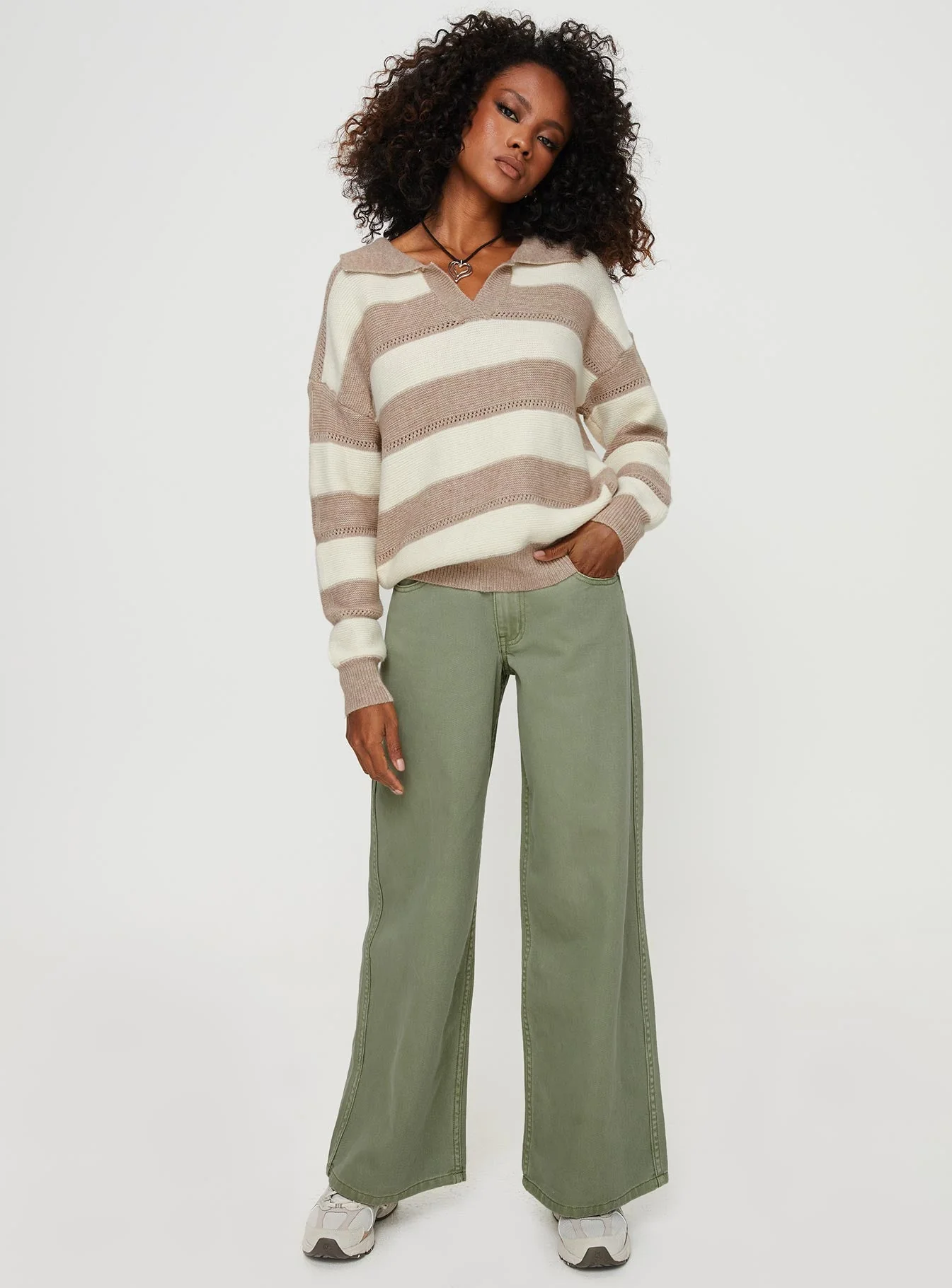 Ramos Low Rise Denim Jeans Sage - Image 3