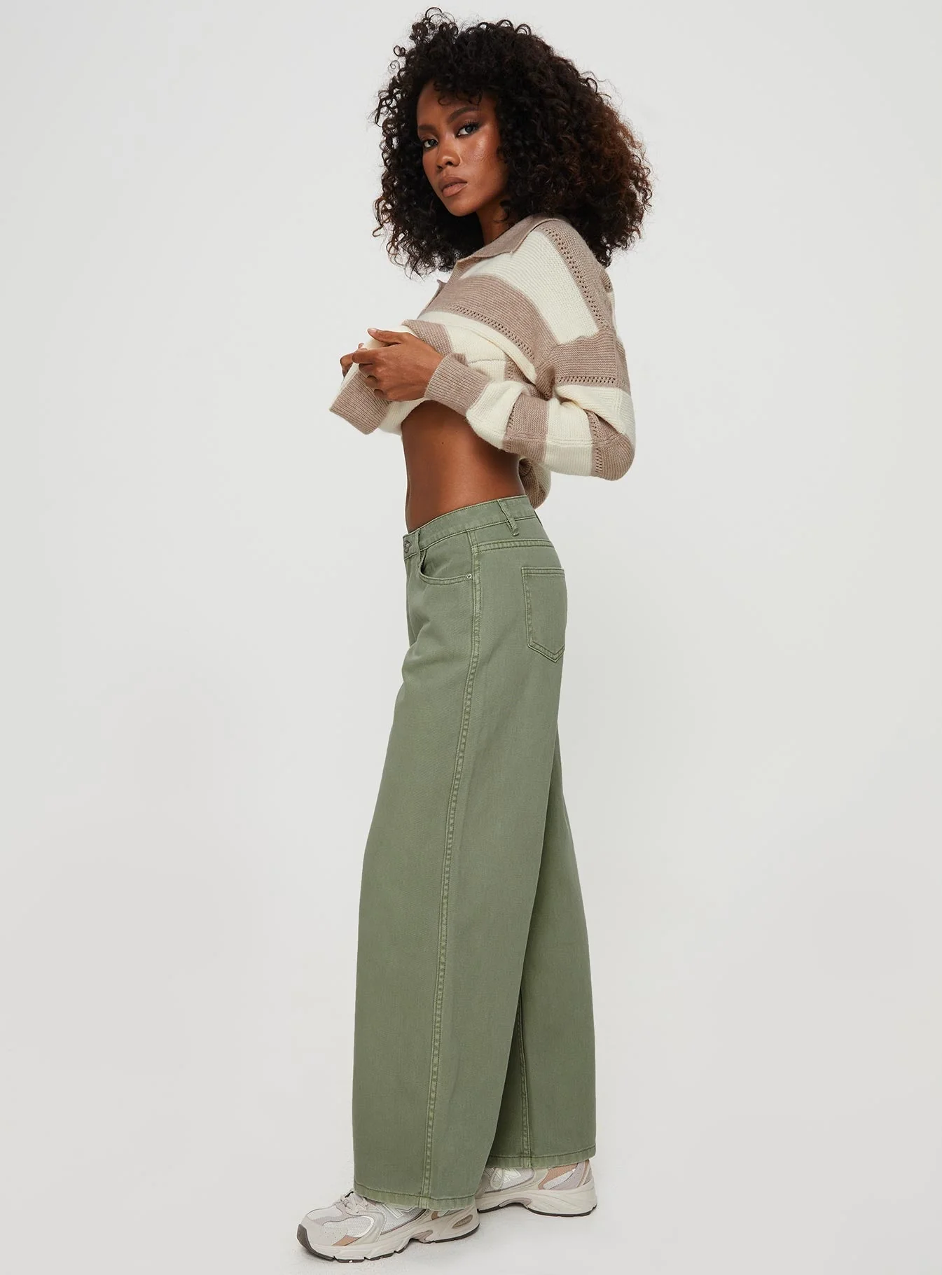 Ramos Low Rise Denim Jeans Sage - Image 4