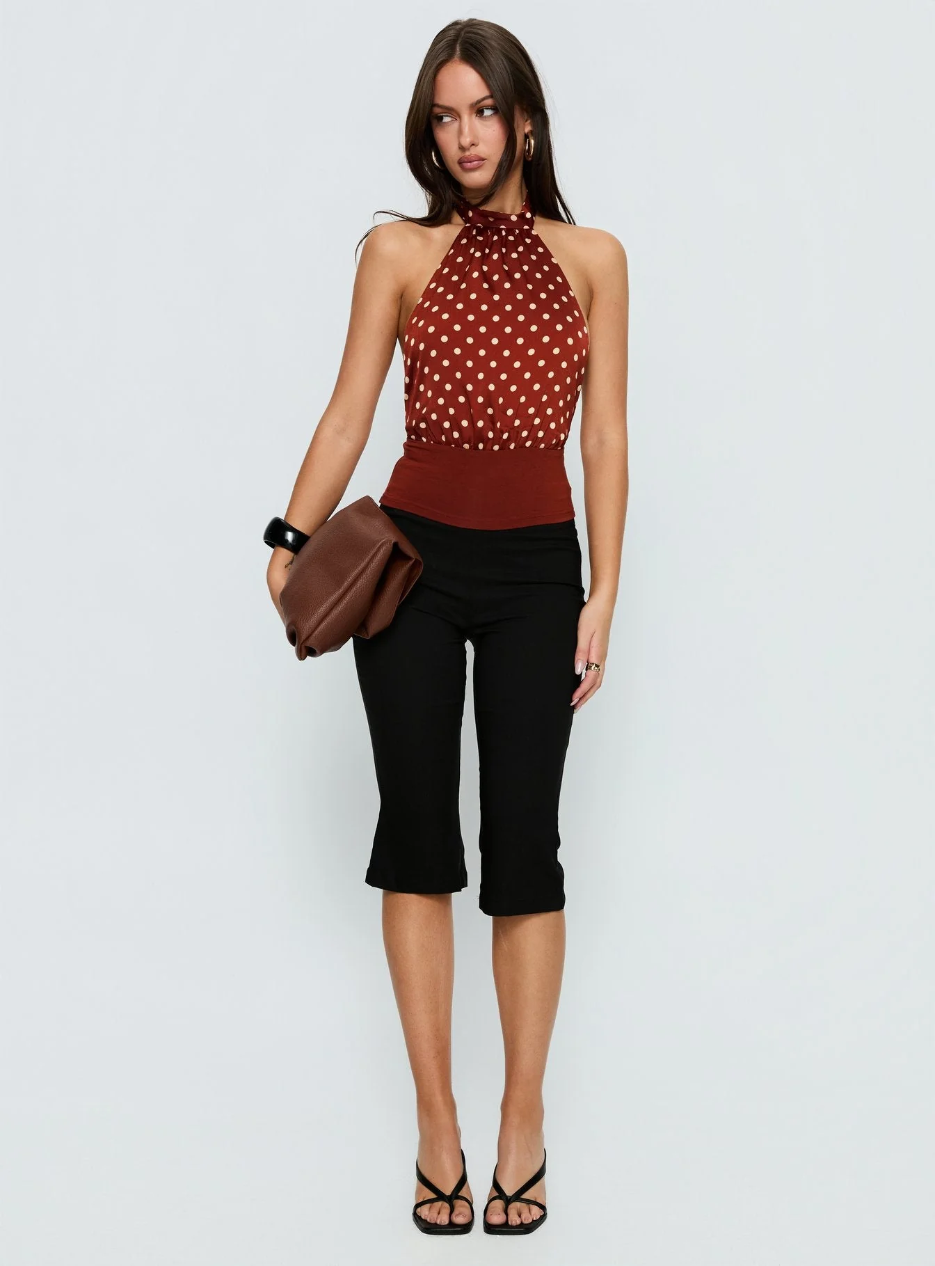 Rania Top Polka Burnt Red - Image 3