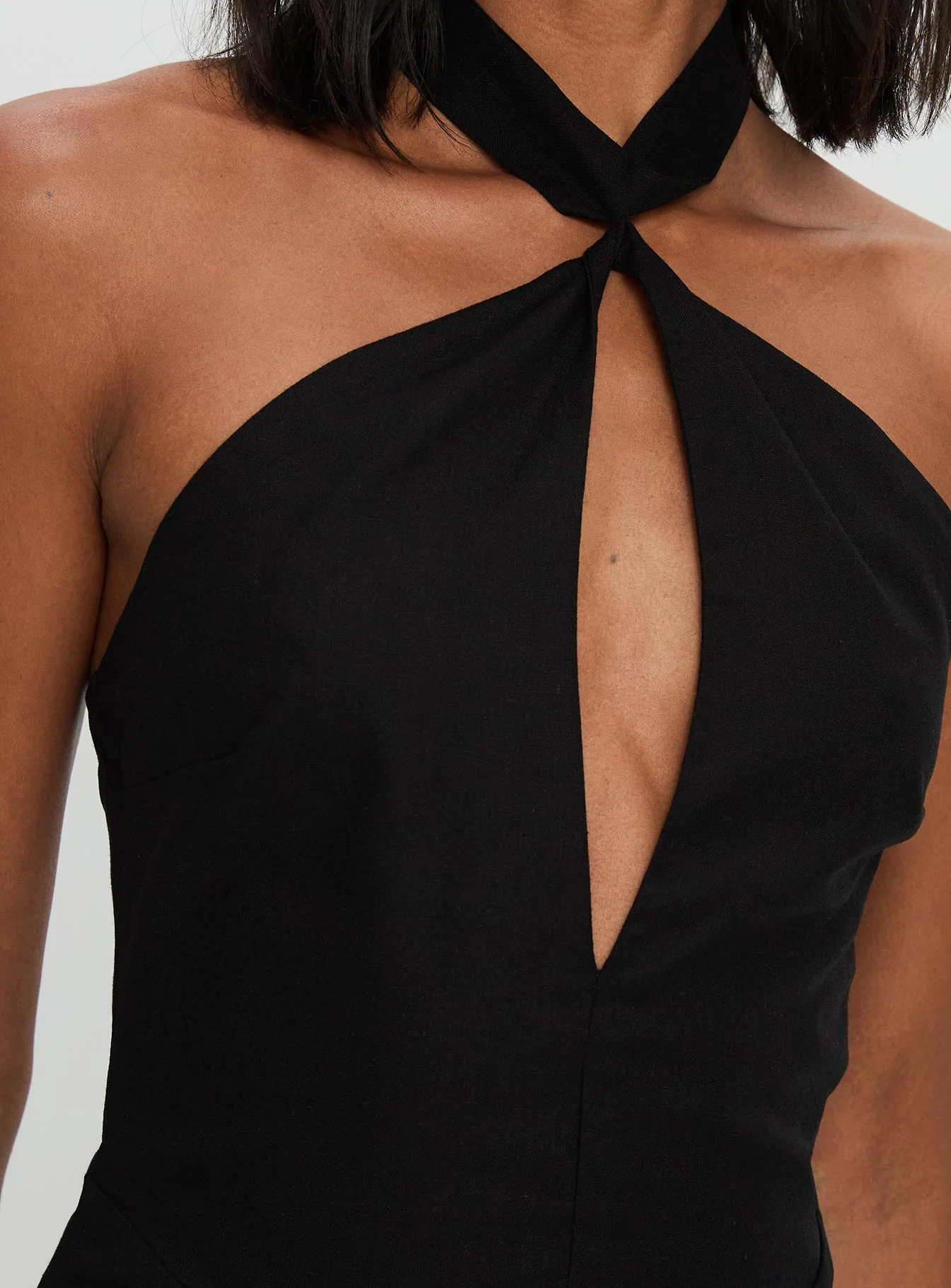Rapture Halter Maxi Dress Black - Image 5