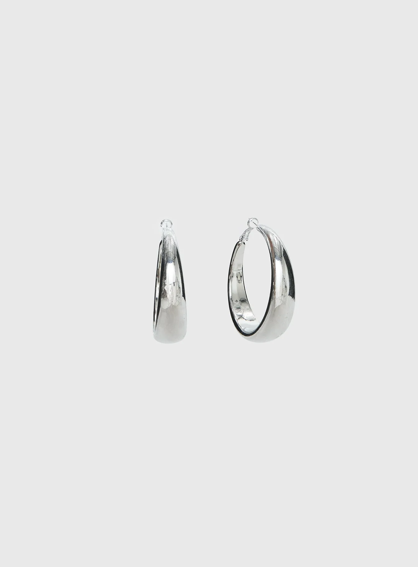 Raskin Hoop Earrings Silver - Image 2