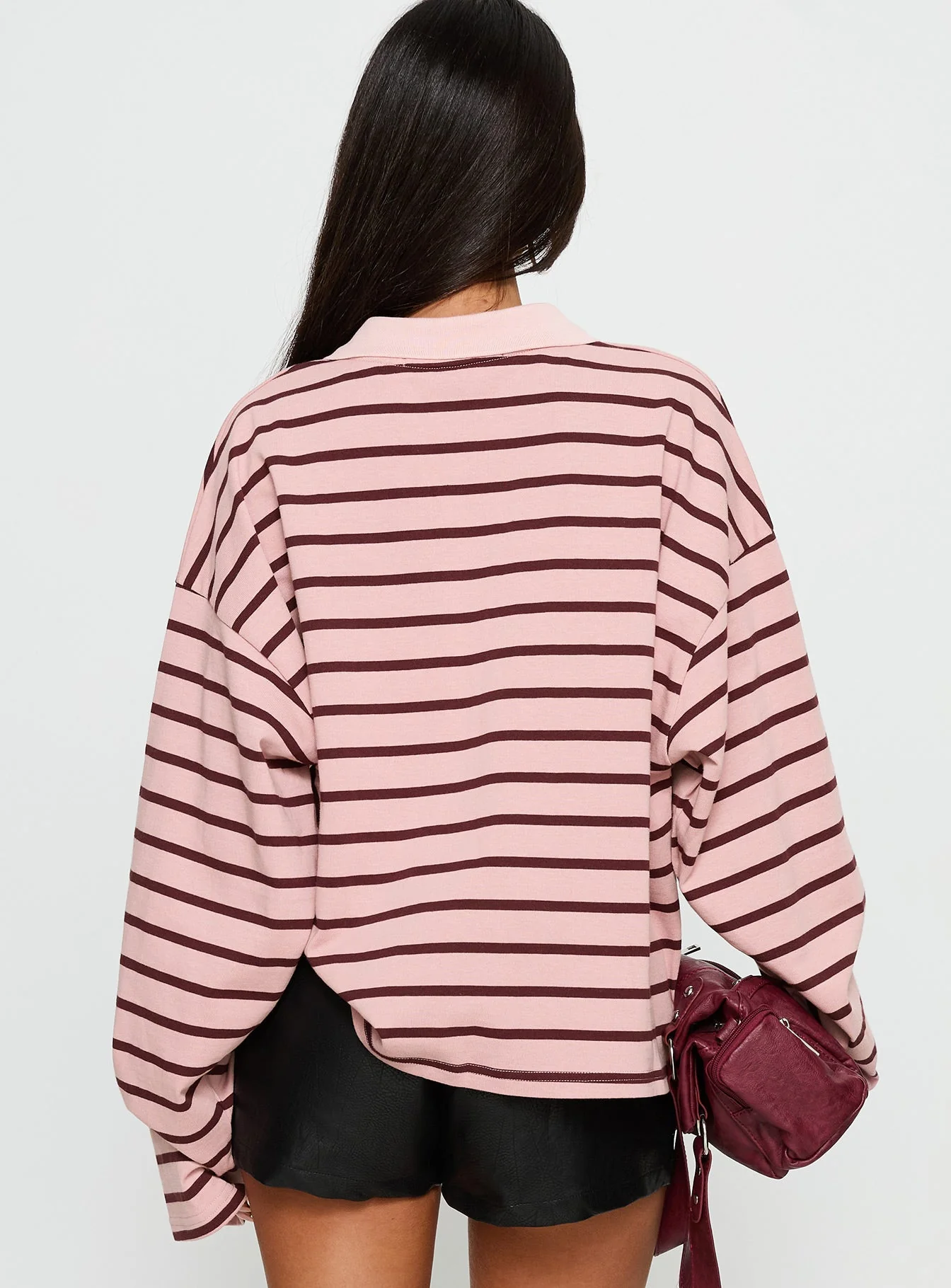 Rebels Jersey Burgundy Blush Stripe - Image 5
