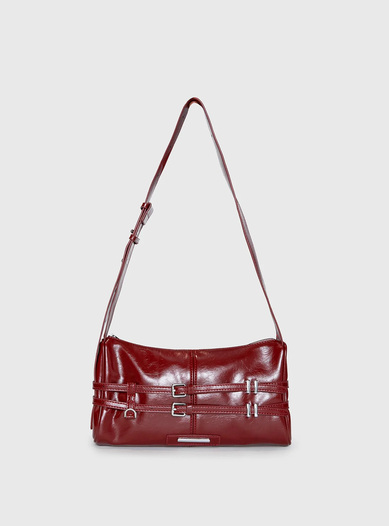Recognize Buckle Detail Bag Red - Image 2