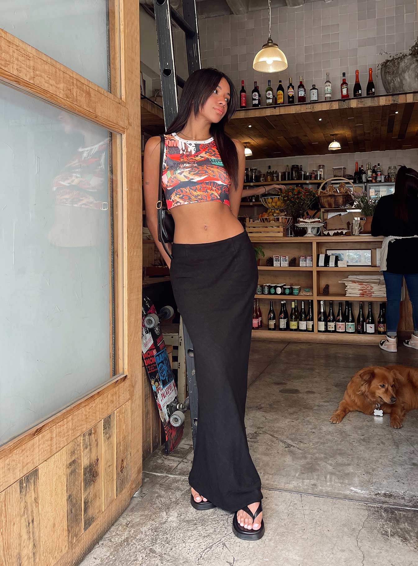 Jodie Maxi Skirt Black - Image 9