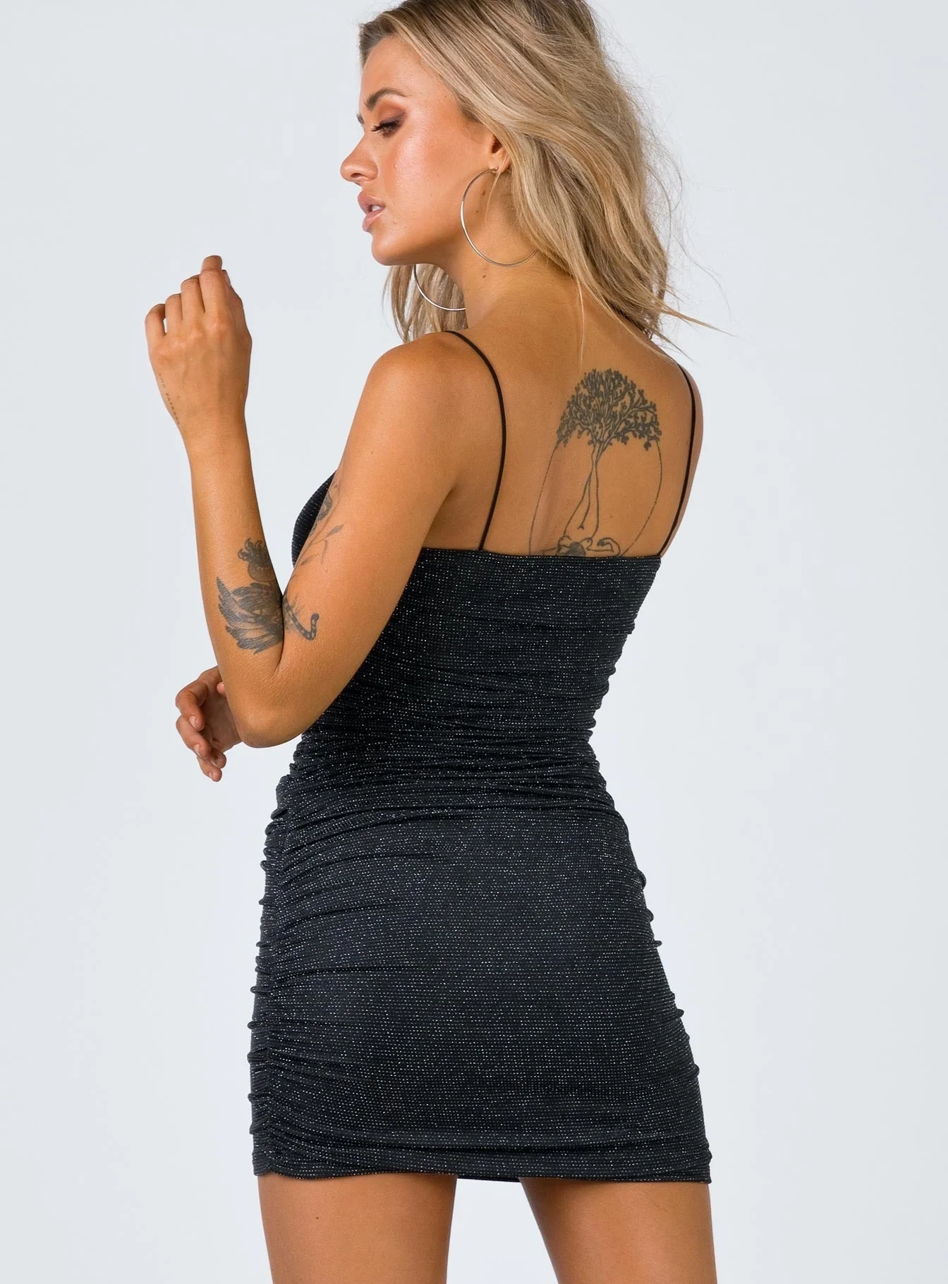 Reeva Mini Dress Black - Image 6