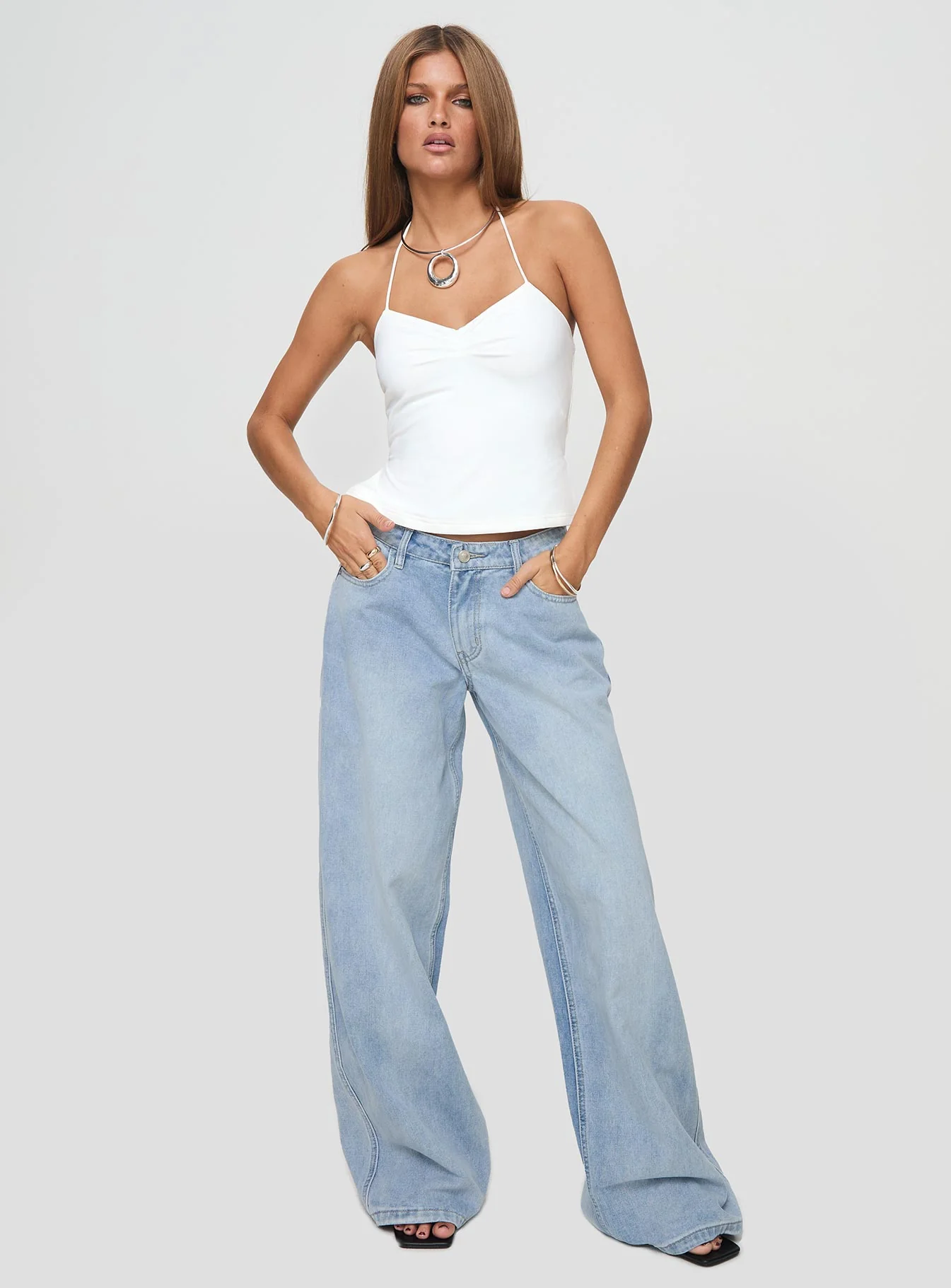 Rehna Halter Top White - Image 3